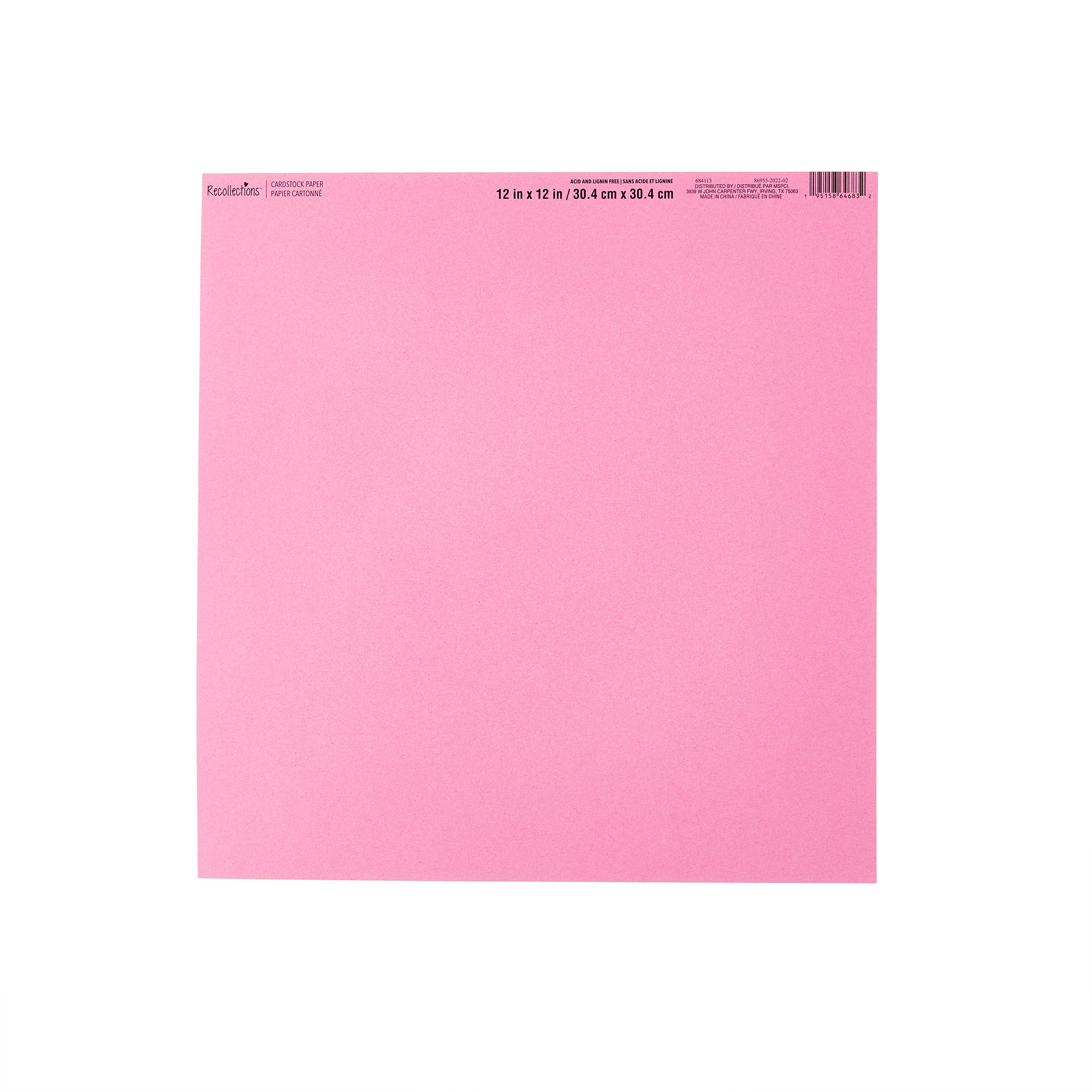 60 Pack: Smooth Solid Cardstock Paper by Recollections™, 12" x 12"