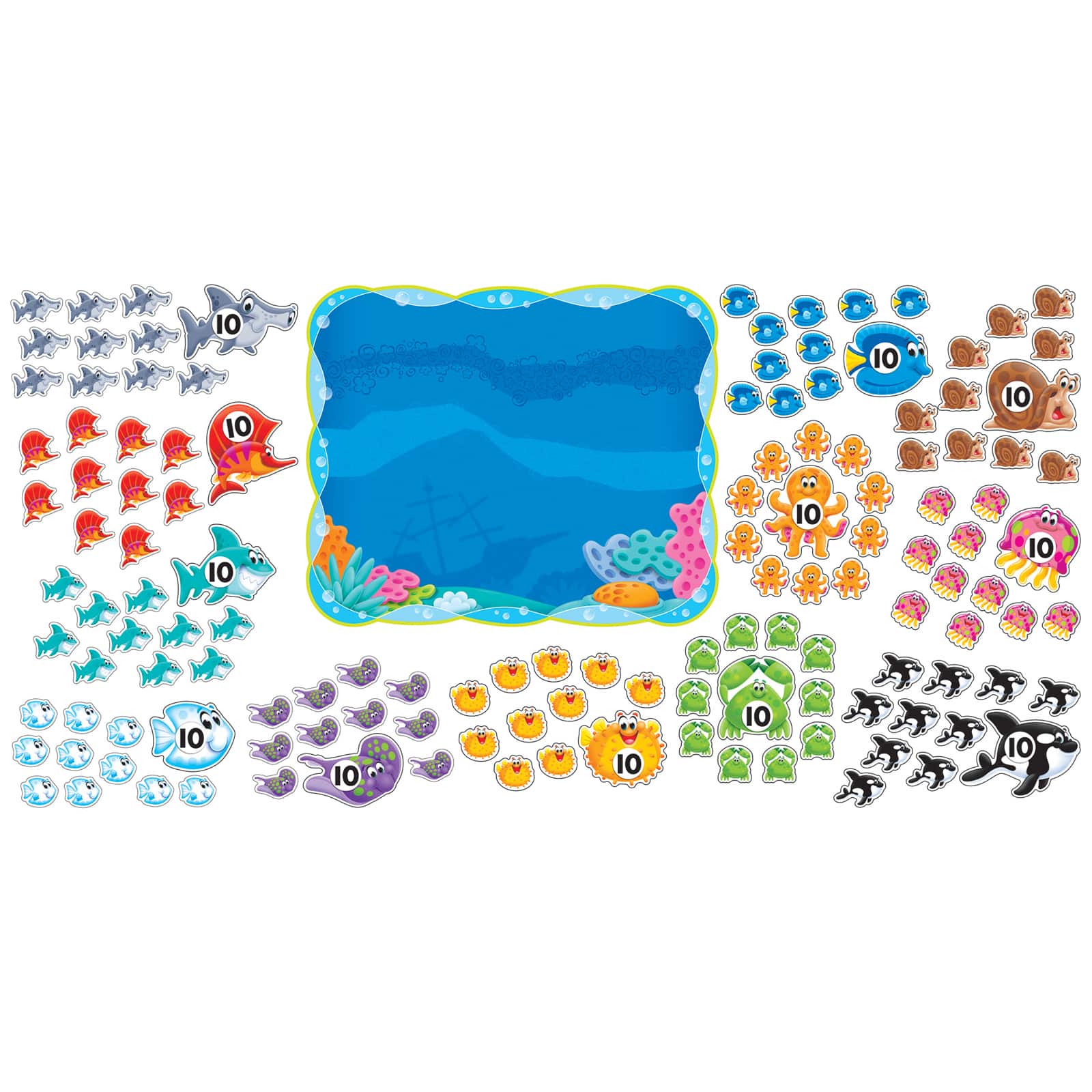 Sea Buddies™ 0-120 Bulletin Board Set