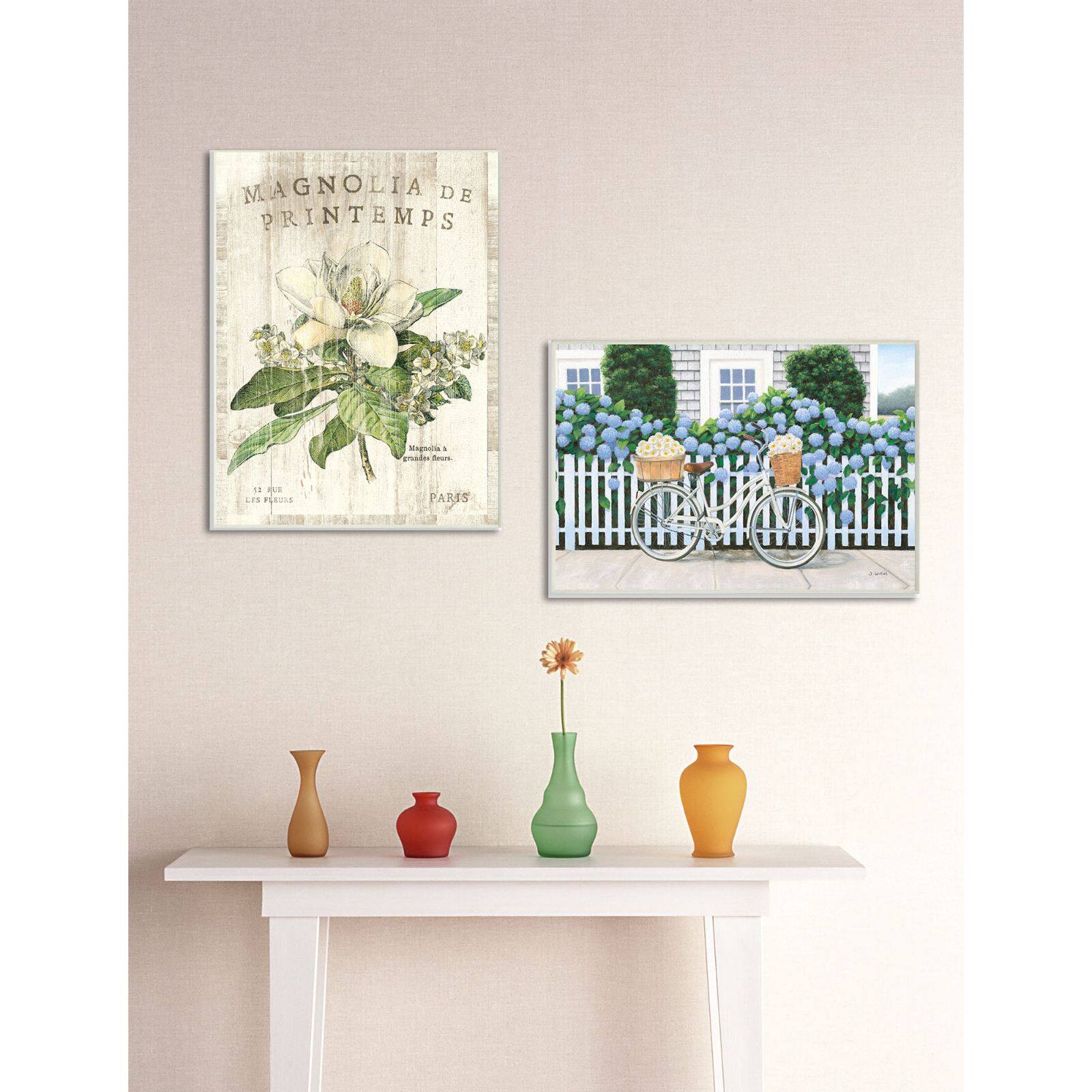 Stupell Industries Cape Cod Daisy Bike Wall Plaque