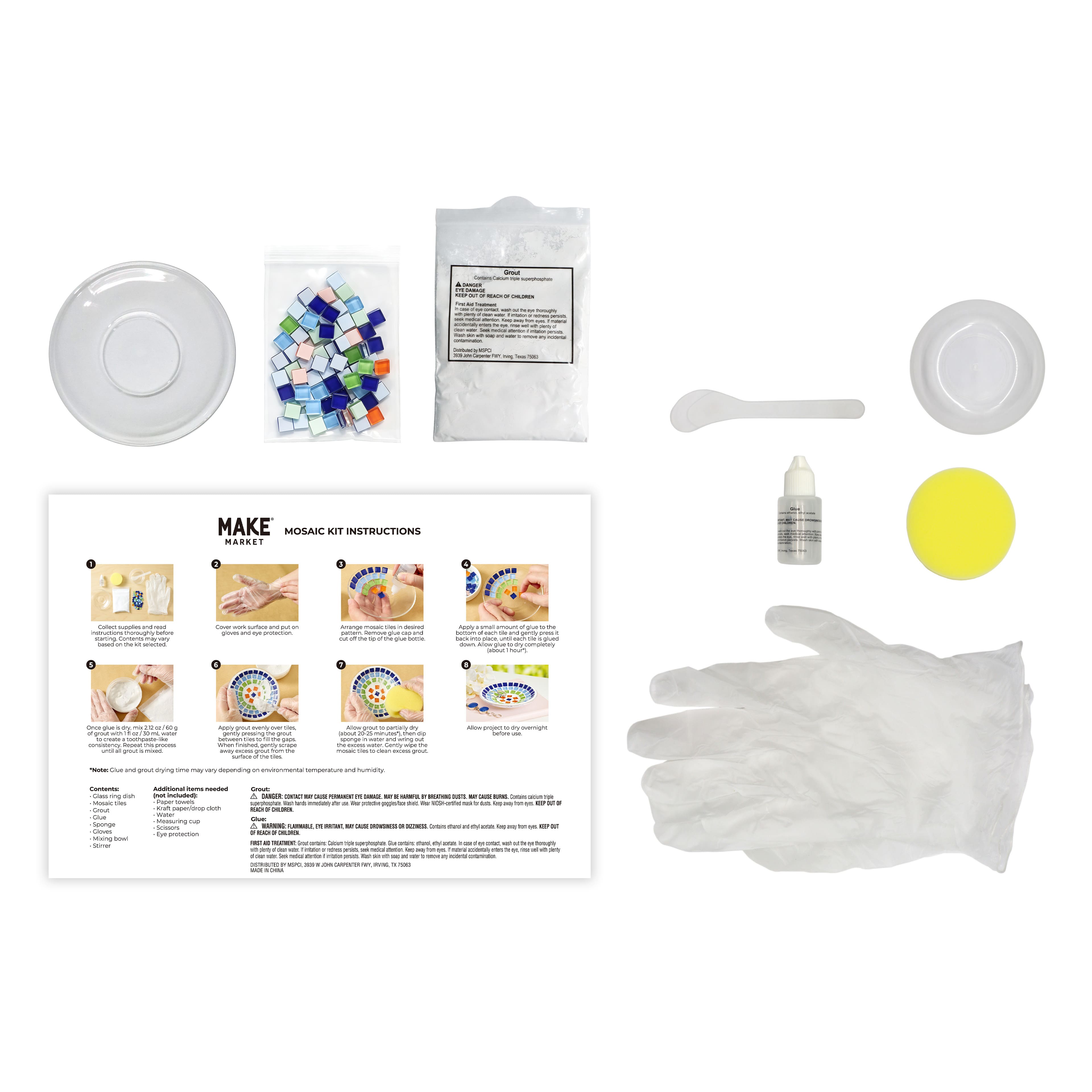 4.5" Glass Ring Dish Mosaic Kit by Make Market®