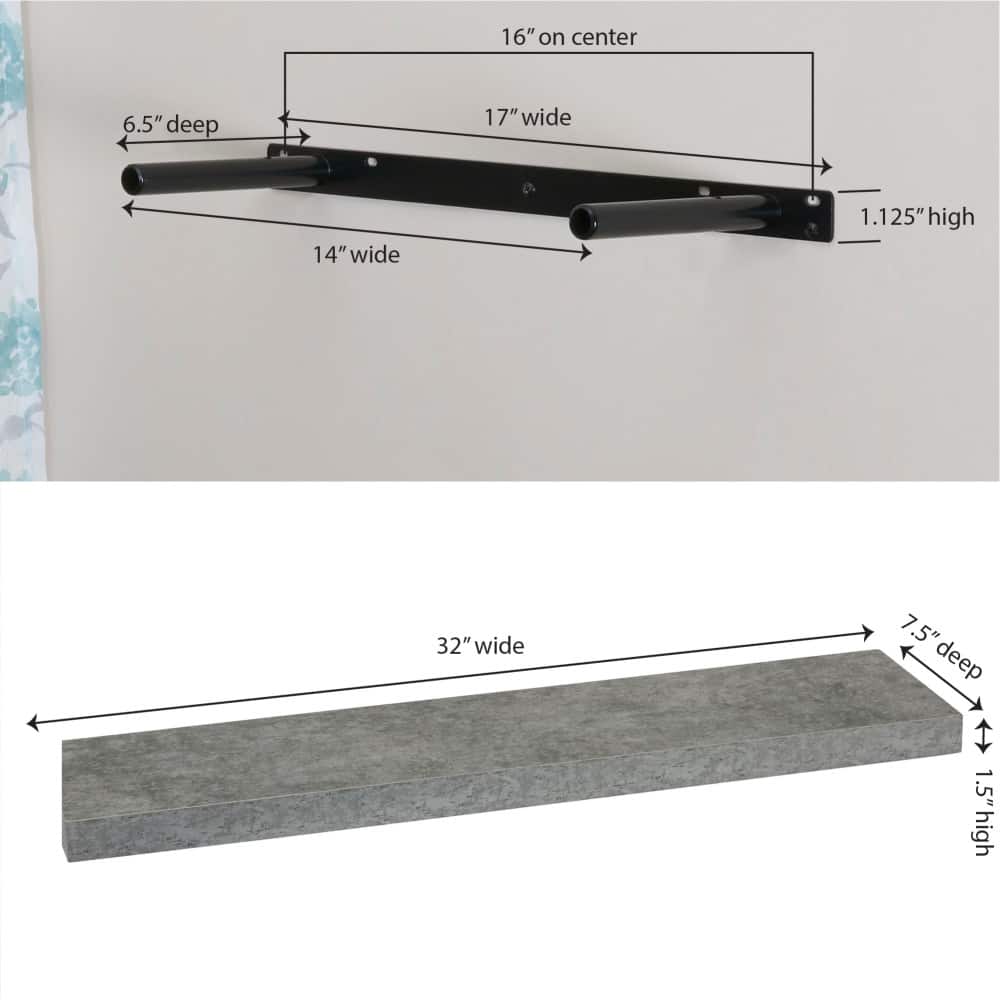 Household Essentials Floating Wall Shelf