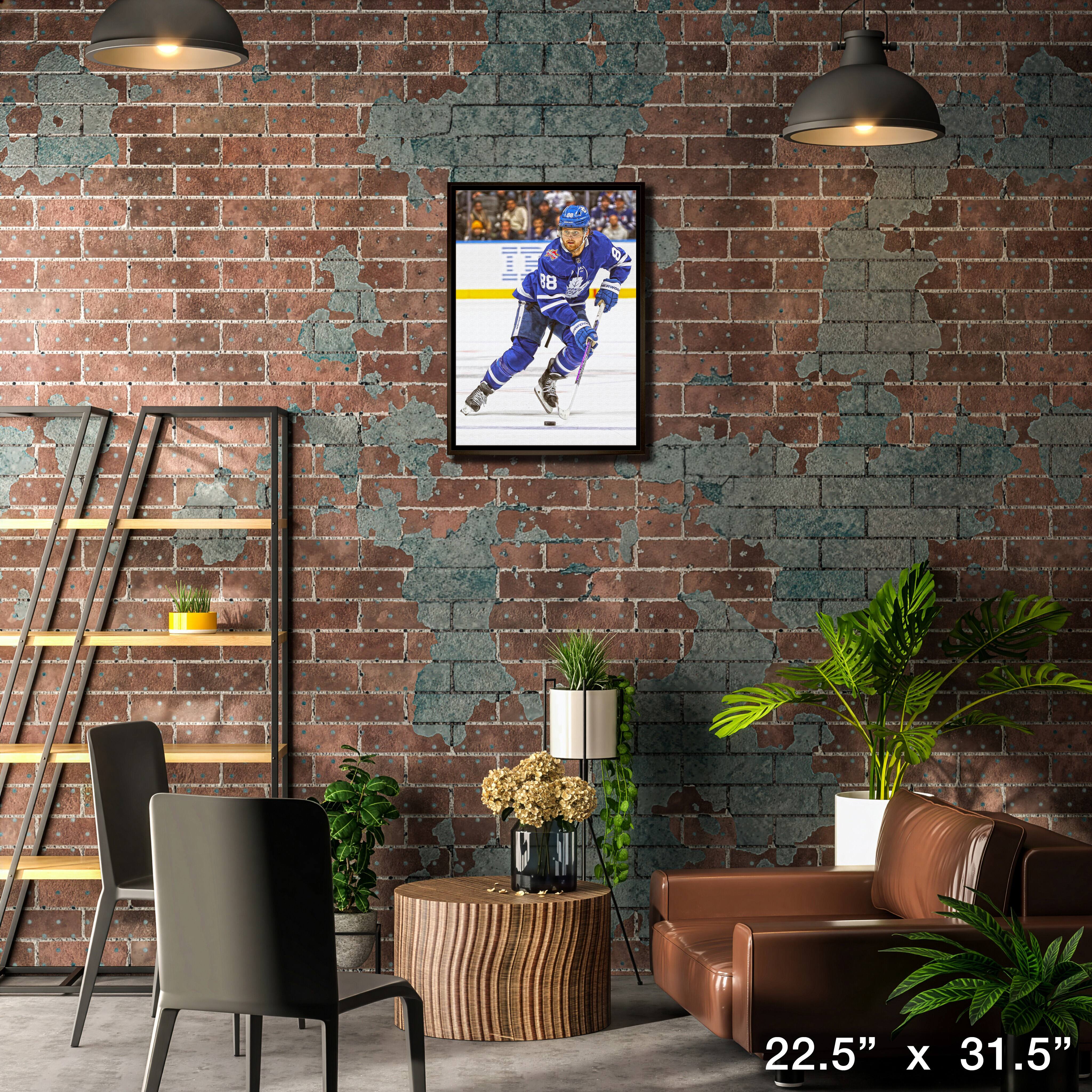 William Nylander Framed 20" x 29" Canvas Maple Leafs Action-V 22.5" x 31.5"