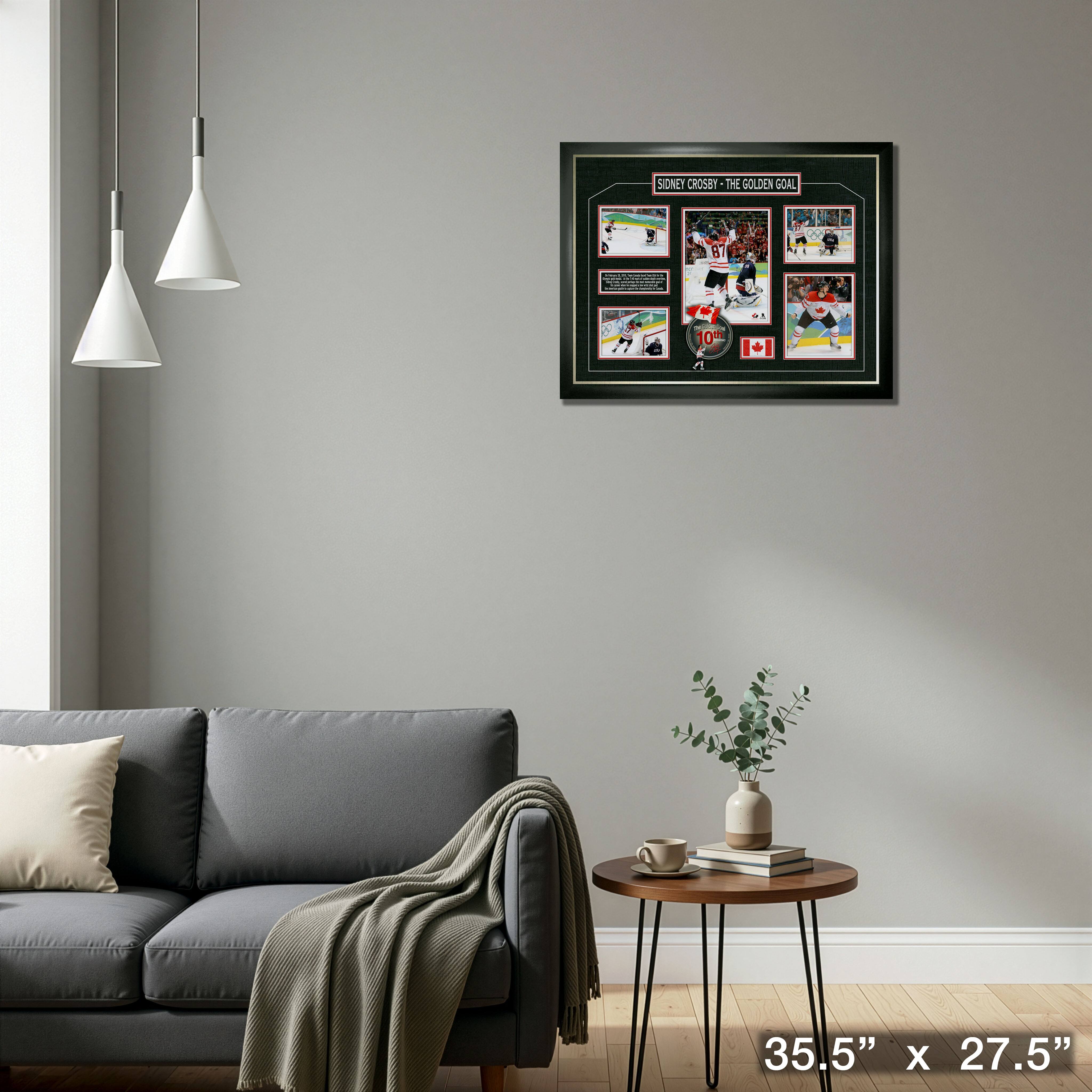 Sidney Crosby Framed Collage Team Canada Golden Goal 35.5" x 27.5"