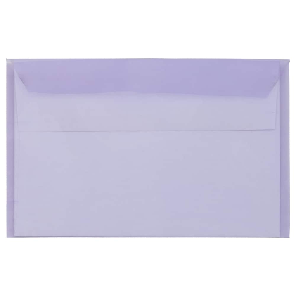 JAM Paper 5.43" X 8.62" Self Adhesive Closure Cello Sleeves, 100ct.