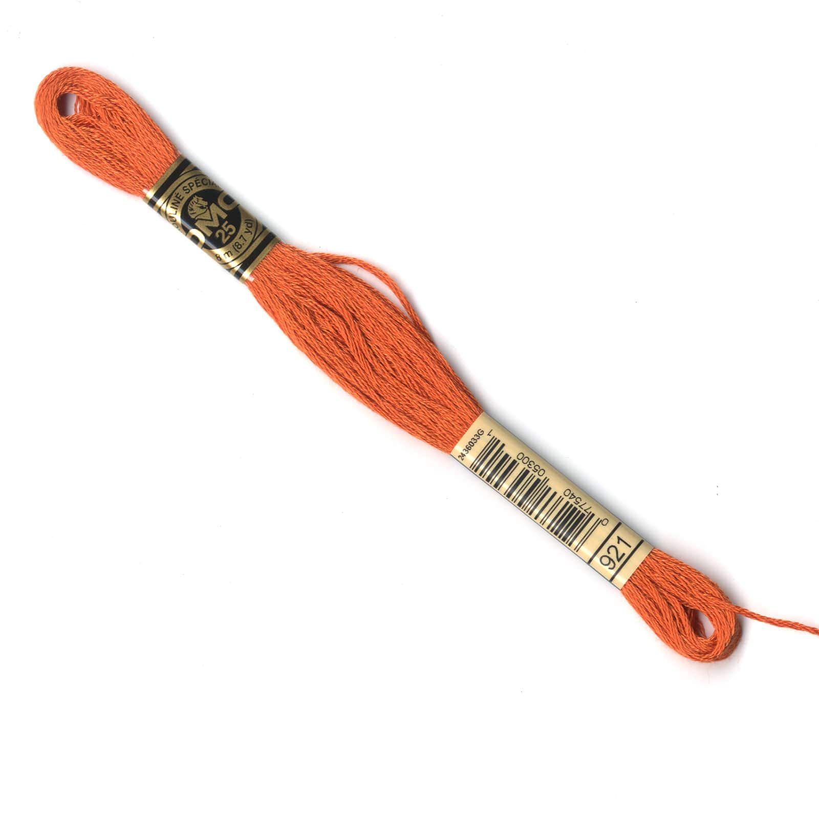 DMC® 117 6 Strand Cotton Embroidery Floss, Red, Color: 921 Copper