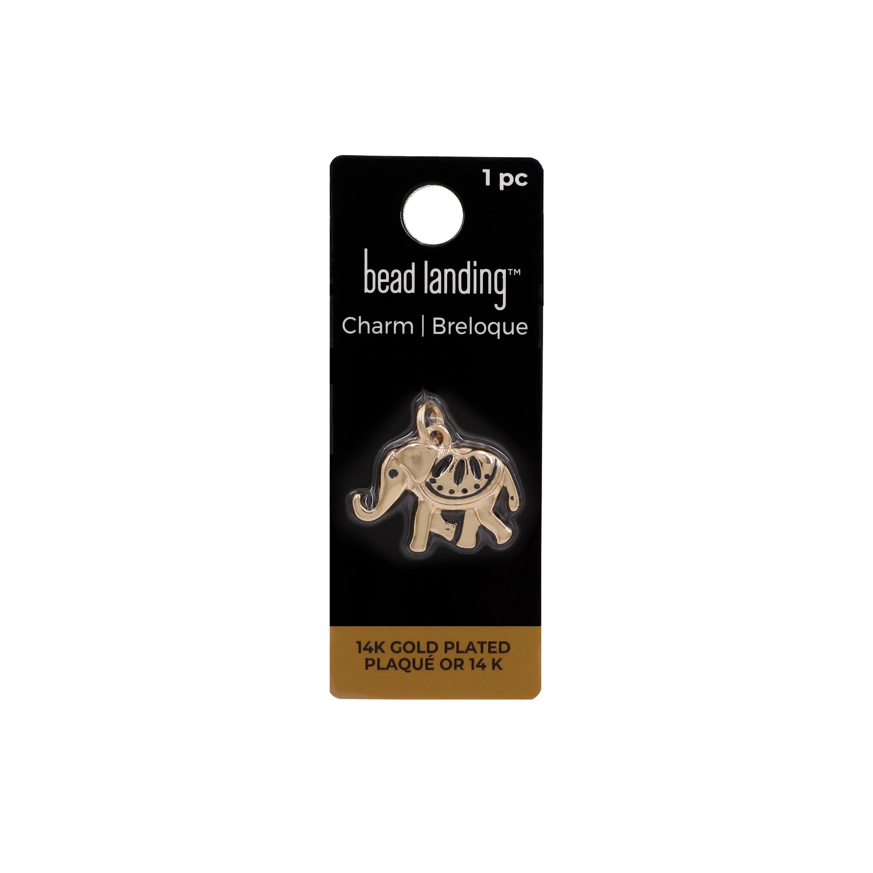 14K Gold Plated Elephant Charm by Bead Landing™