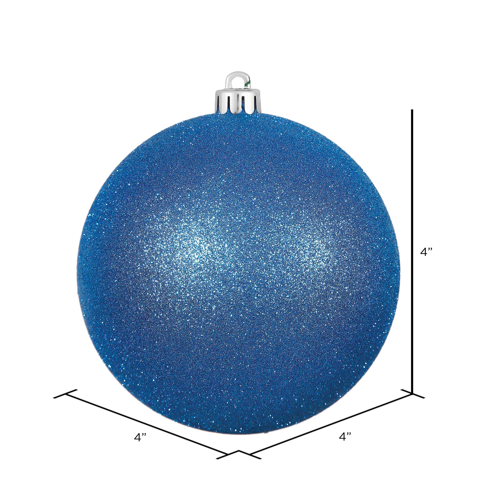 Vickerman Blue Glitter Ball Ornaments