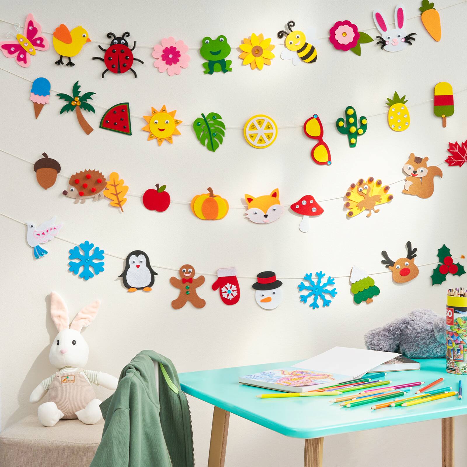 Arteza® Kids Felt Craft Kit, Four Seasons