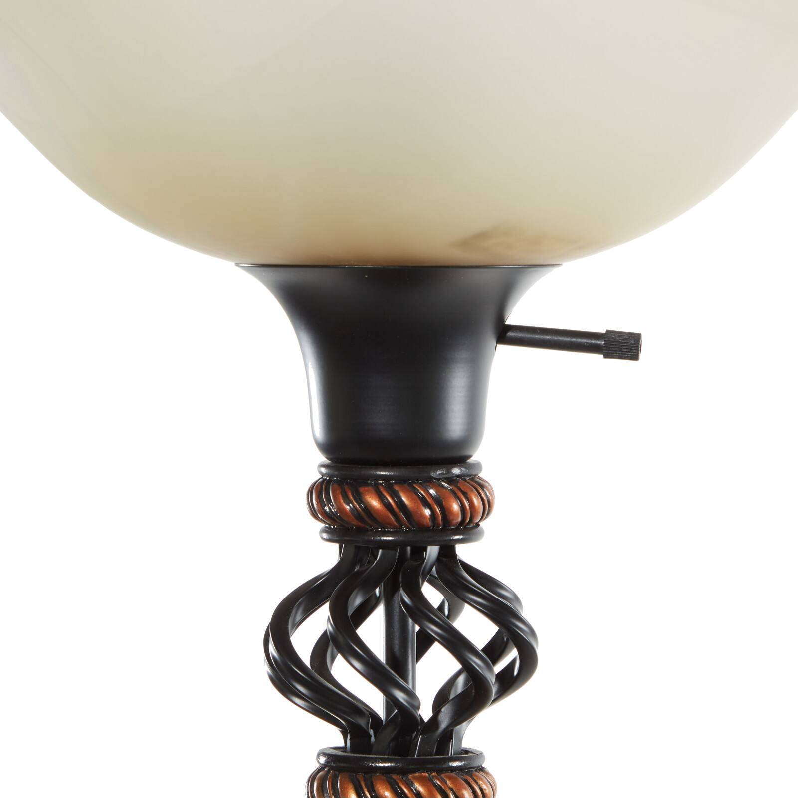 70" Black Metal Traditional Floor Lamp
