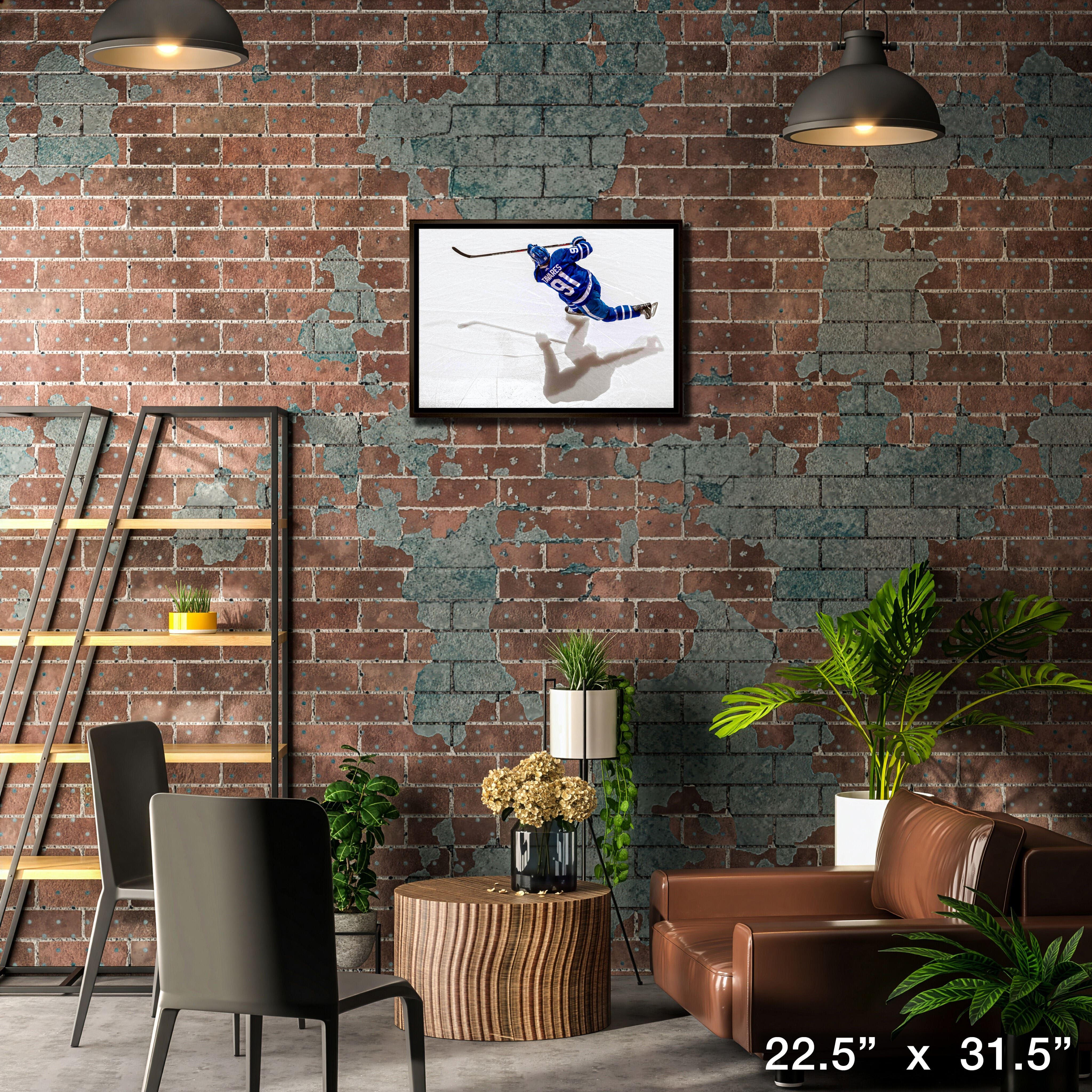 John Tavares Toronto Maple Leafs Framed 20" x 29" Shooting Canvas 22.5" x 31.5"