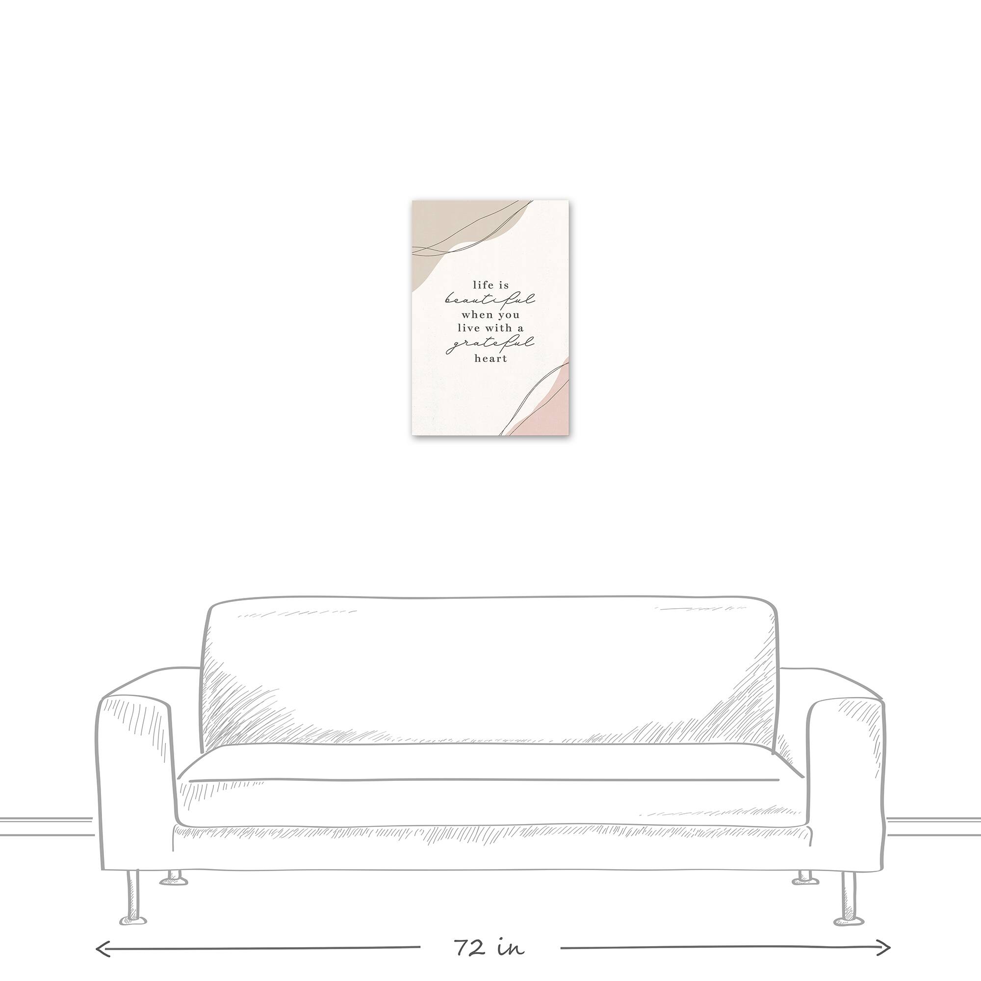 Grateful Heart 16" x 24" Canvas Wall Art