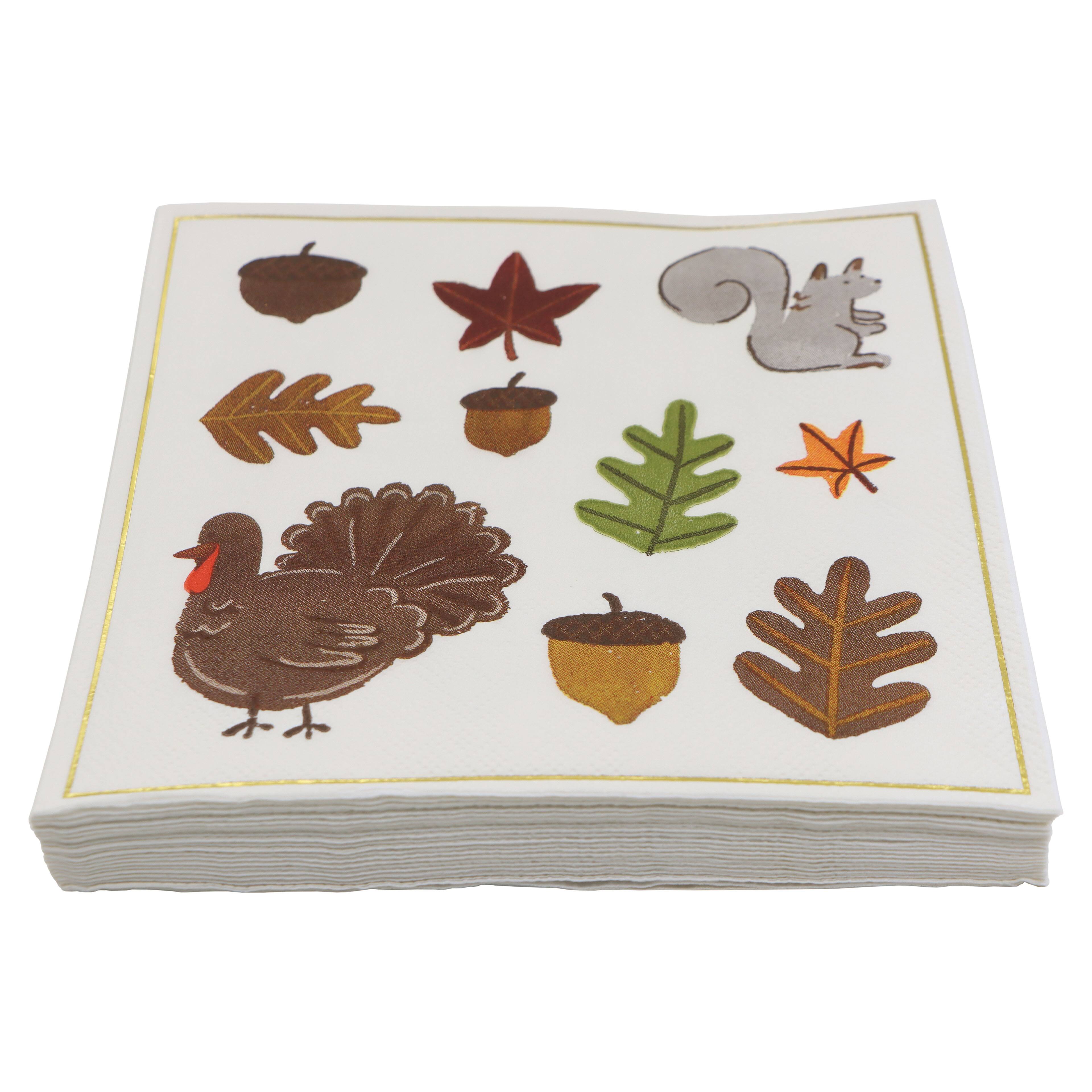 Thanksgiving Icons Lunch Napkins, 20ct. by Celebrate It™