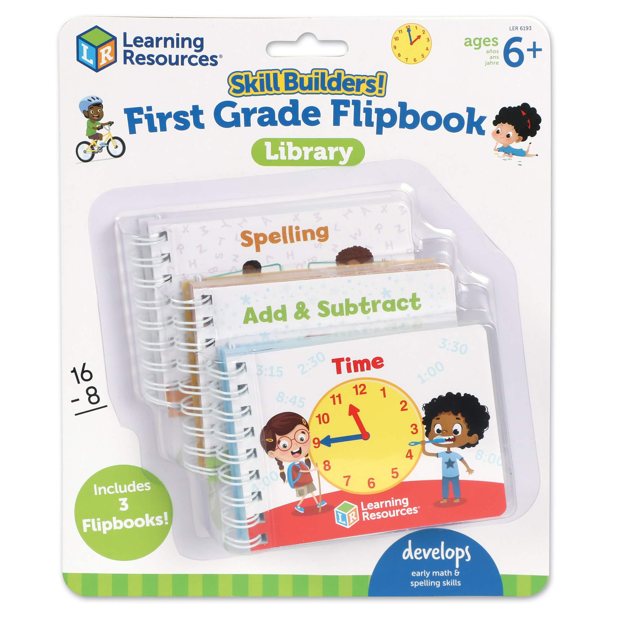 Learning Resources Skill Builders! First Grade Flipbook Library