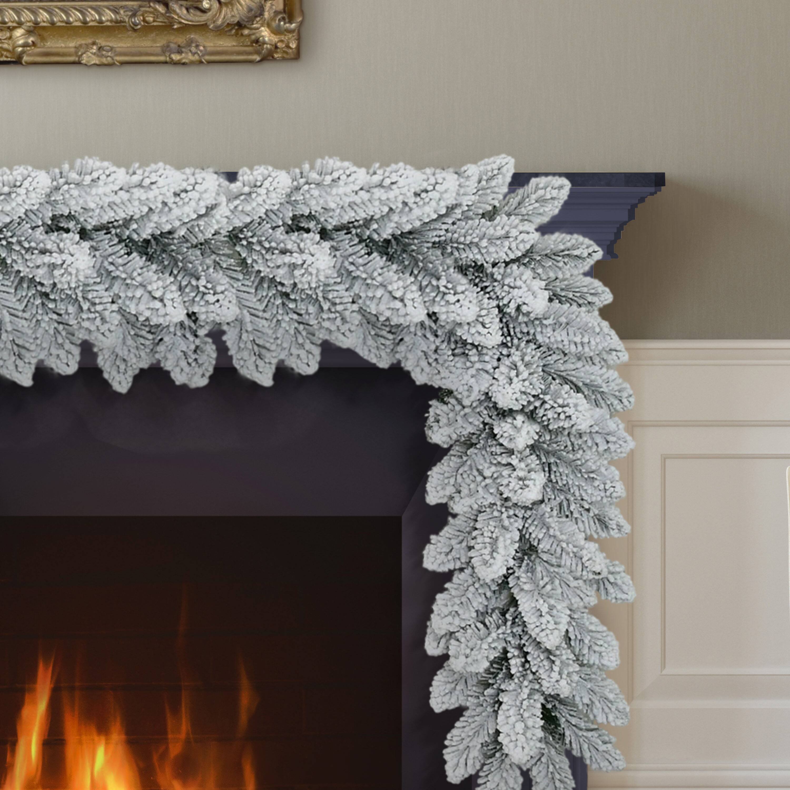 9ft. Flocked Royal Majestic Fir Artificial Garland
