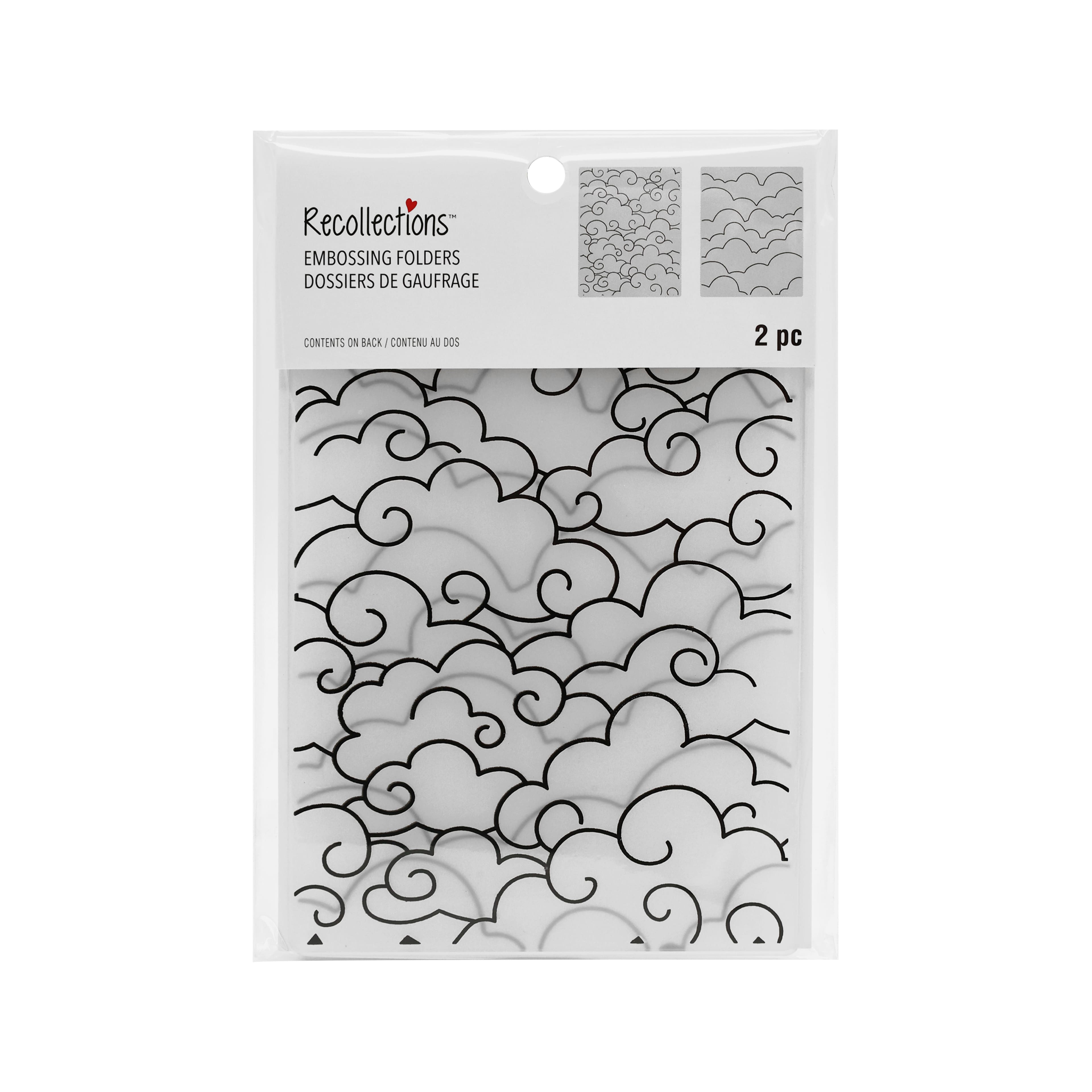 12 Pack: Clouds Embossing Folders Set by Recollections™