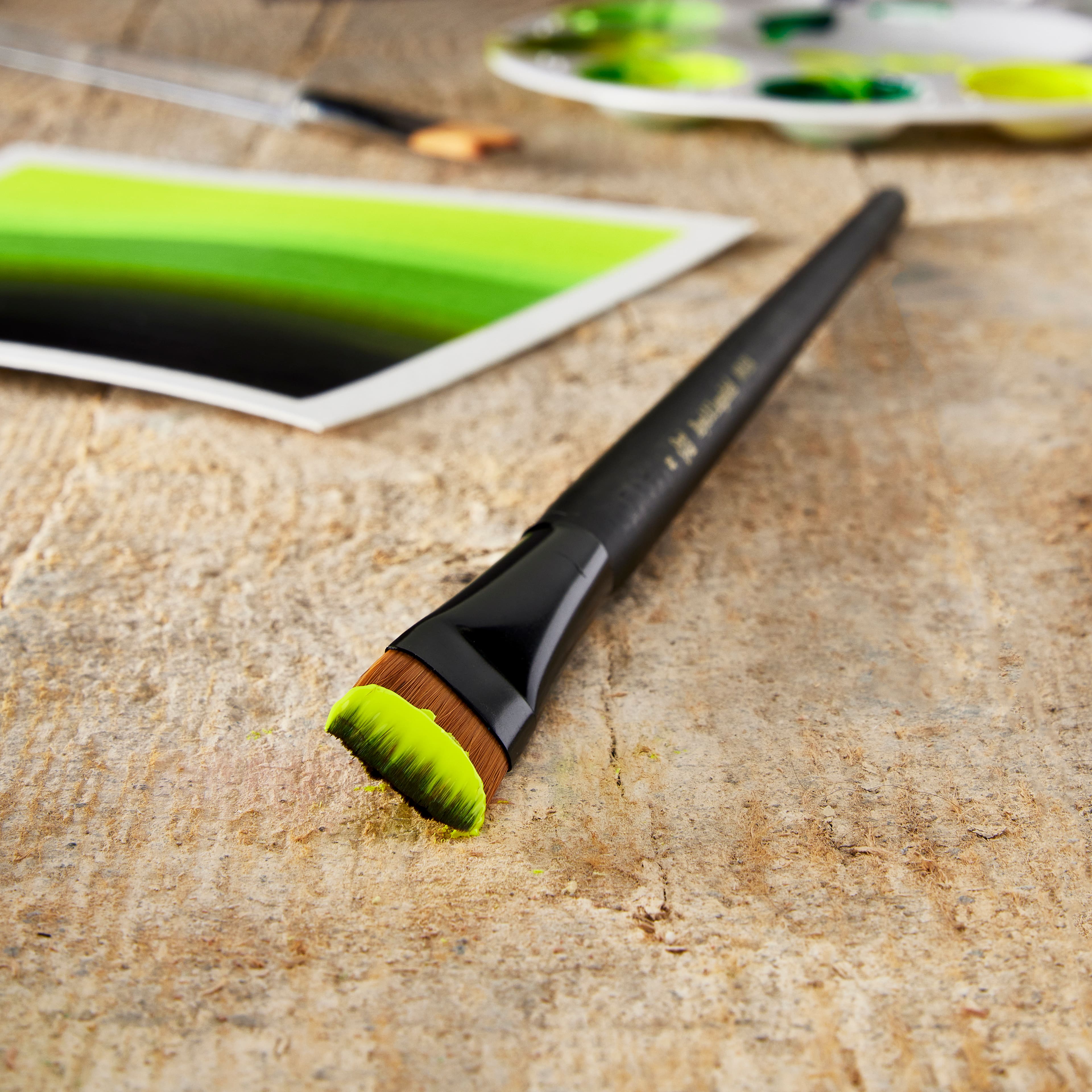 12 Pack: Royal & Langnickel® Essentials™ Long Handle Angular Brush