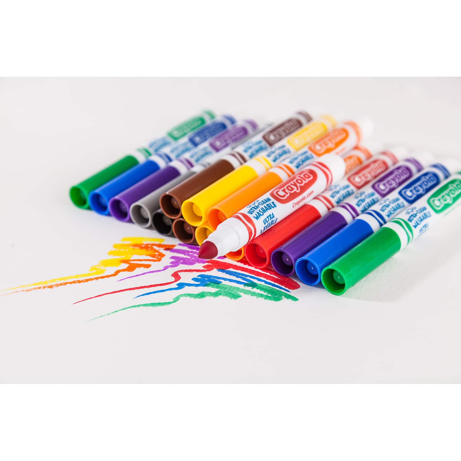 12 Packs: 10ct. (120 total) Crayola® Ultra-Clean Broad Line Classic Color Markers