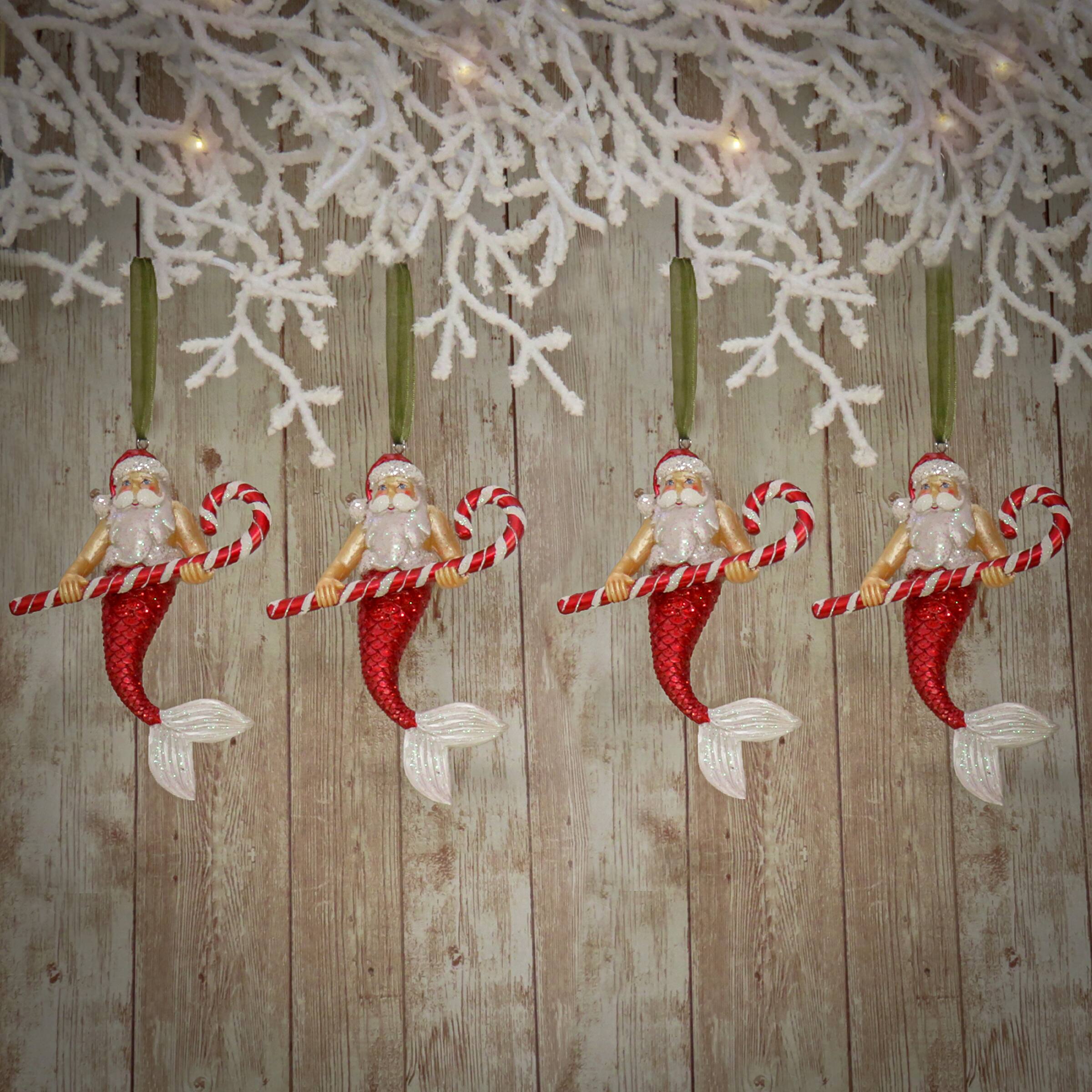 National Tree Company Santa Merman Ornaments, 4ct.