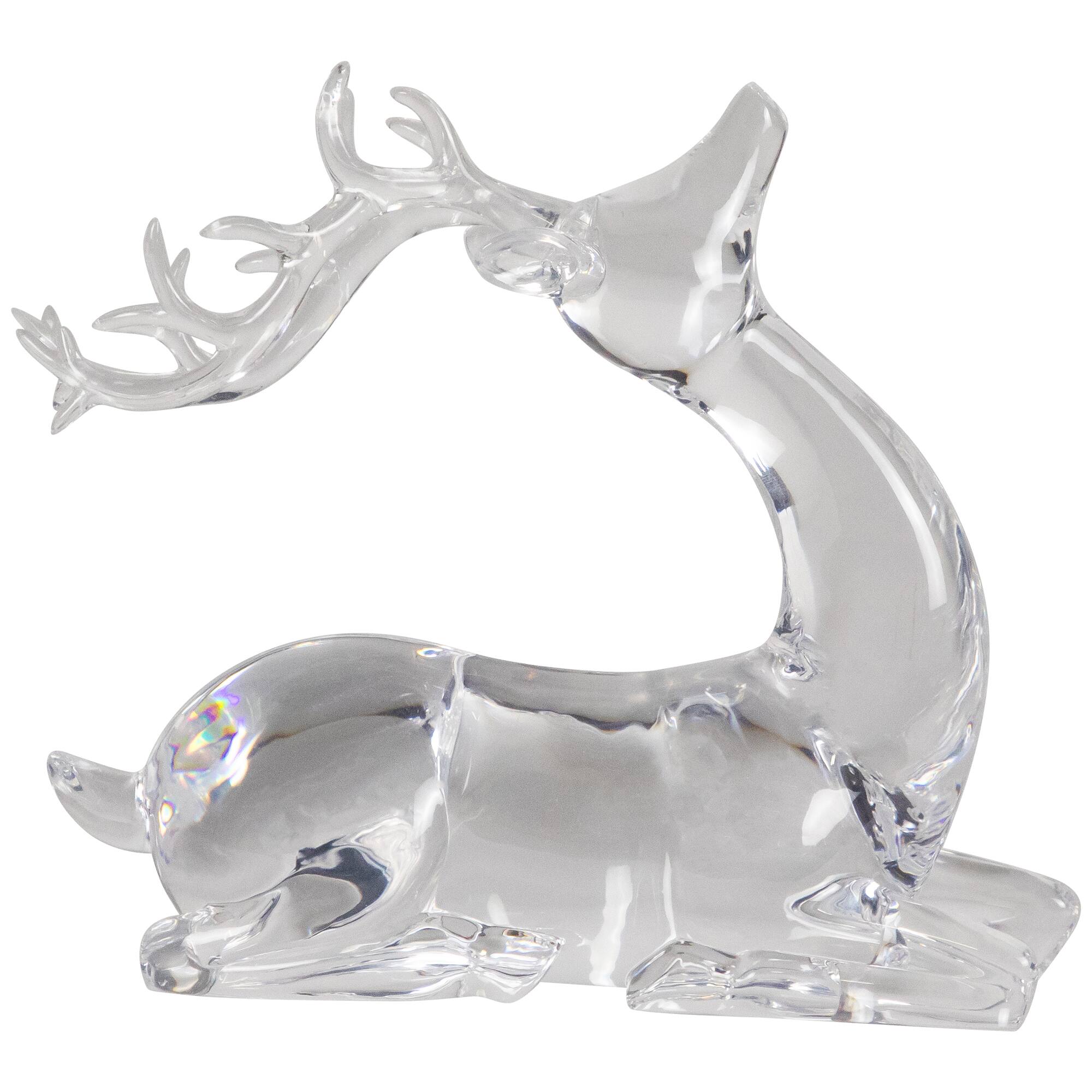 Northlight 6.25" Laying Acrylic Deer Christmas Décor in Clear | Michaels®