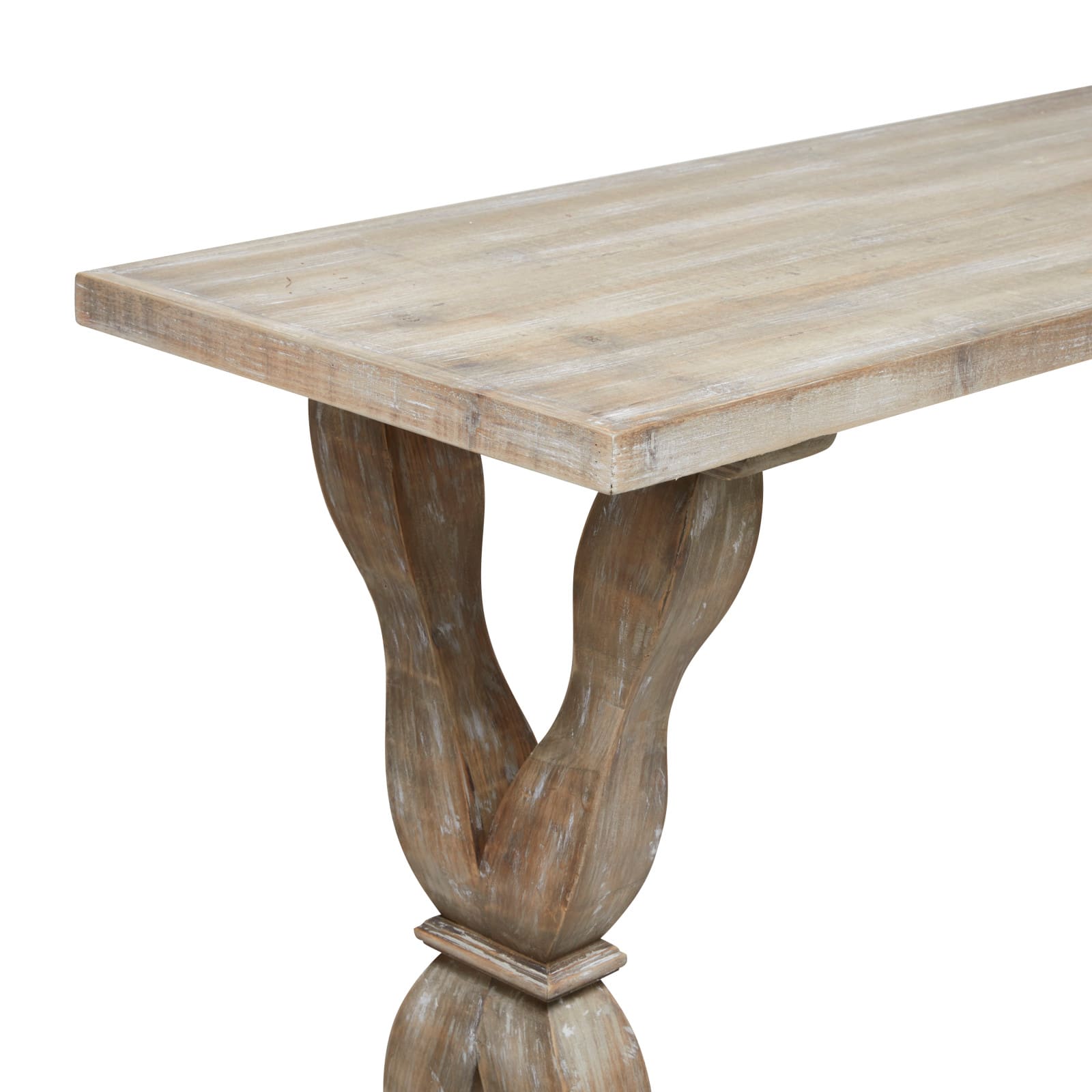 Brown Fir Farmhouse Console Table, 32" x 48" x 16"