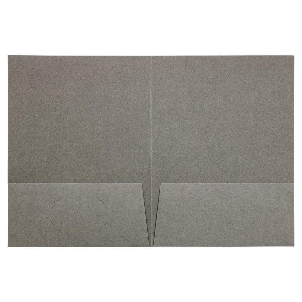 JAM Paper 2-Pocket Textured Linen Business Folders, 6ct.