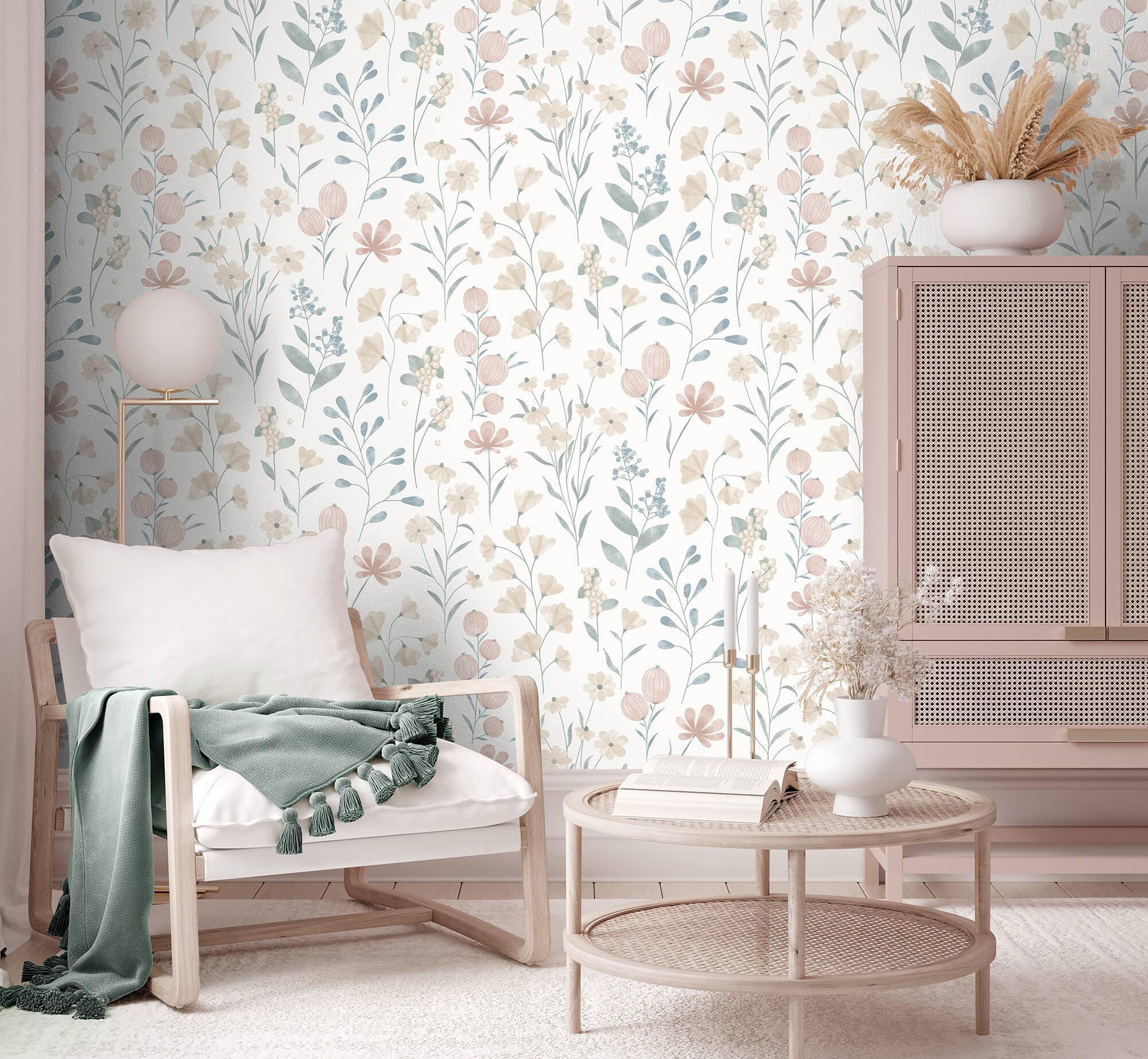 Designs Direct Floral Candy Wallpaper