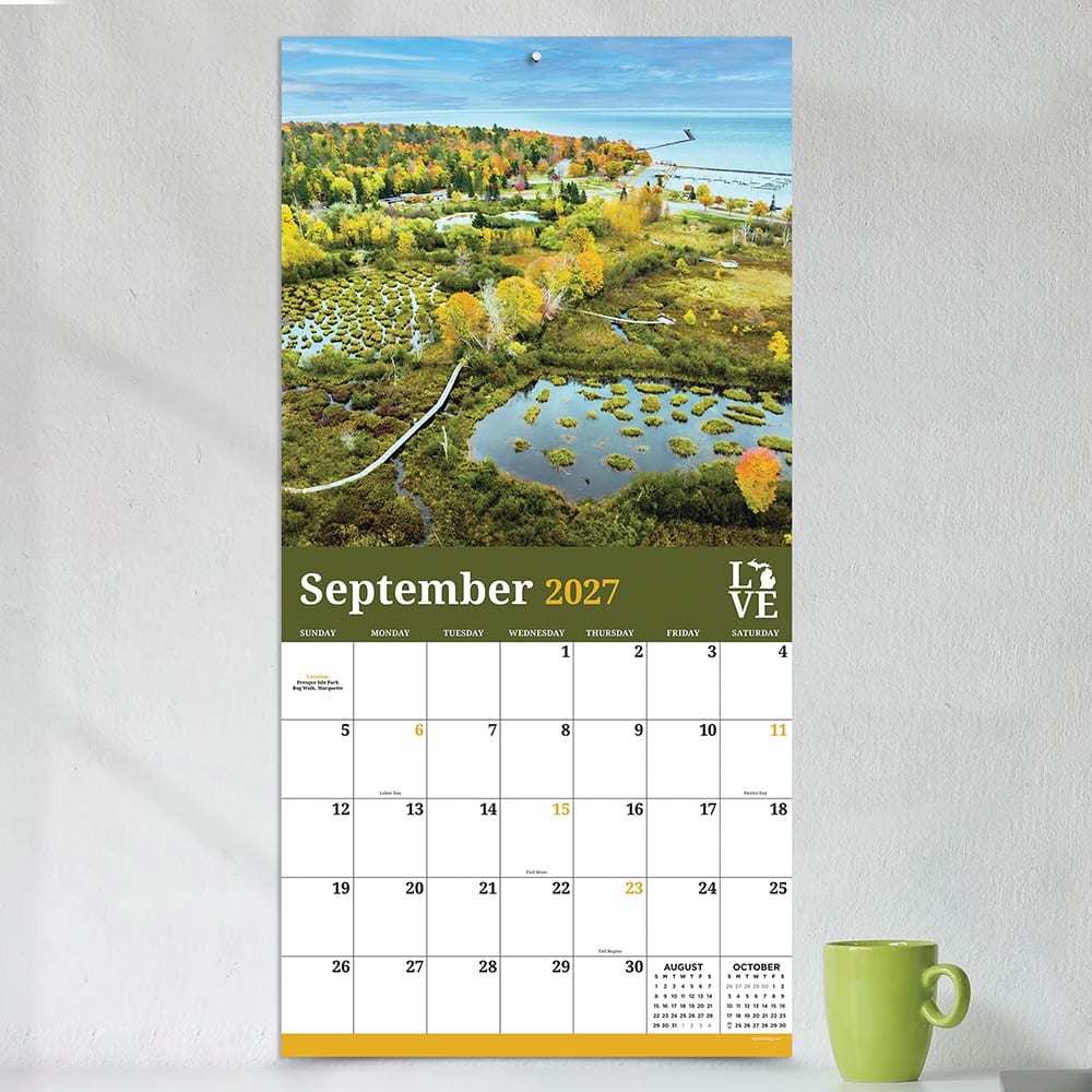 2027 Michigan Wall Calendar