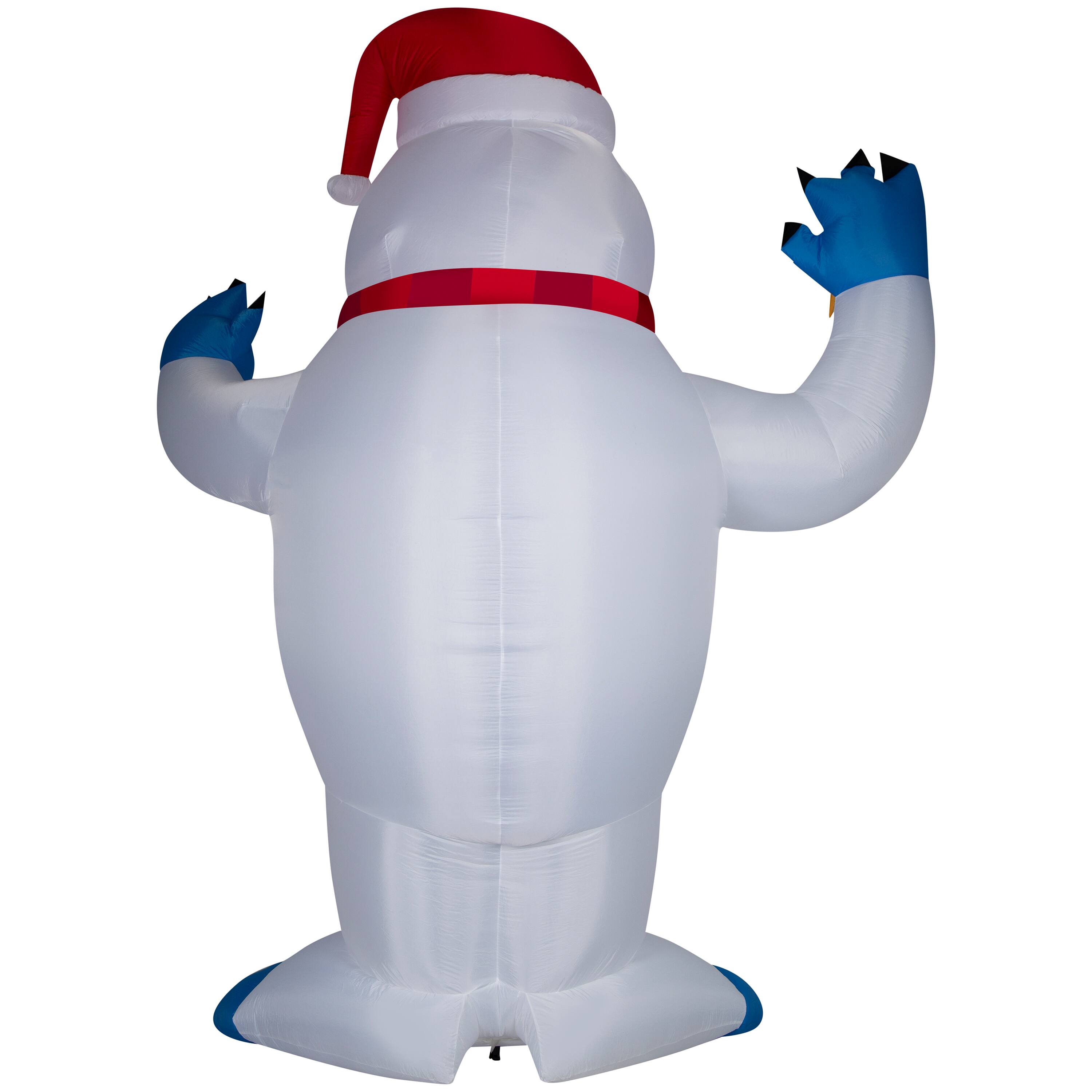 12ft. Airblown® Rudolph Inflatable Bumble with Santa Hat Christmas Light Christmas Décor