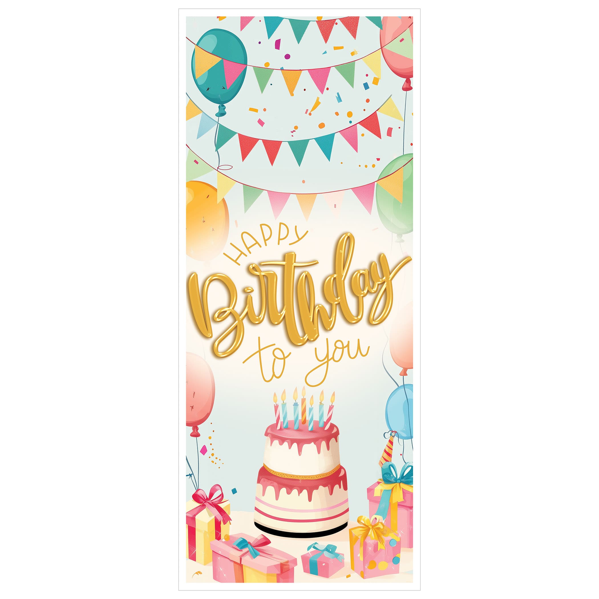 Beistle 30" x 6ft. Happy Birthday To You Door Covers, 2ct.
