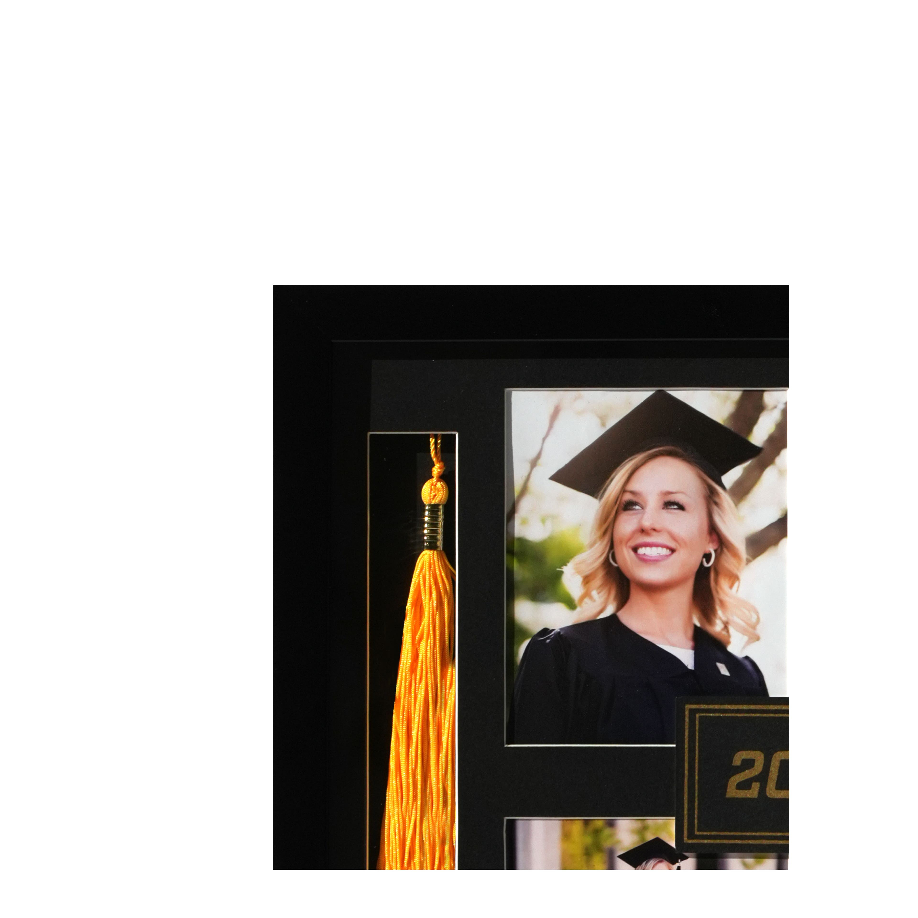 4 Opening 4" x 5" Black 2026 Tabletop Frame with Tassel Slot, Graduation by Ashland®