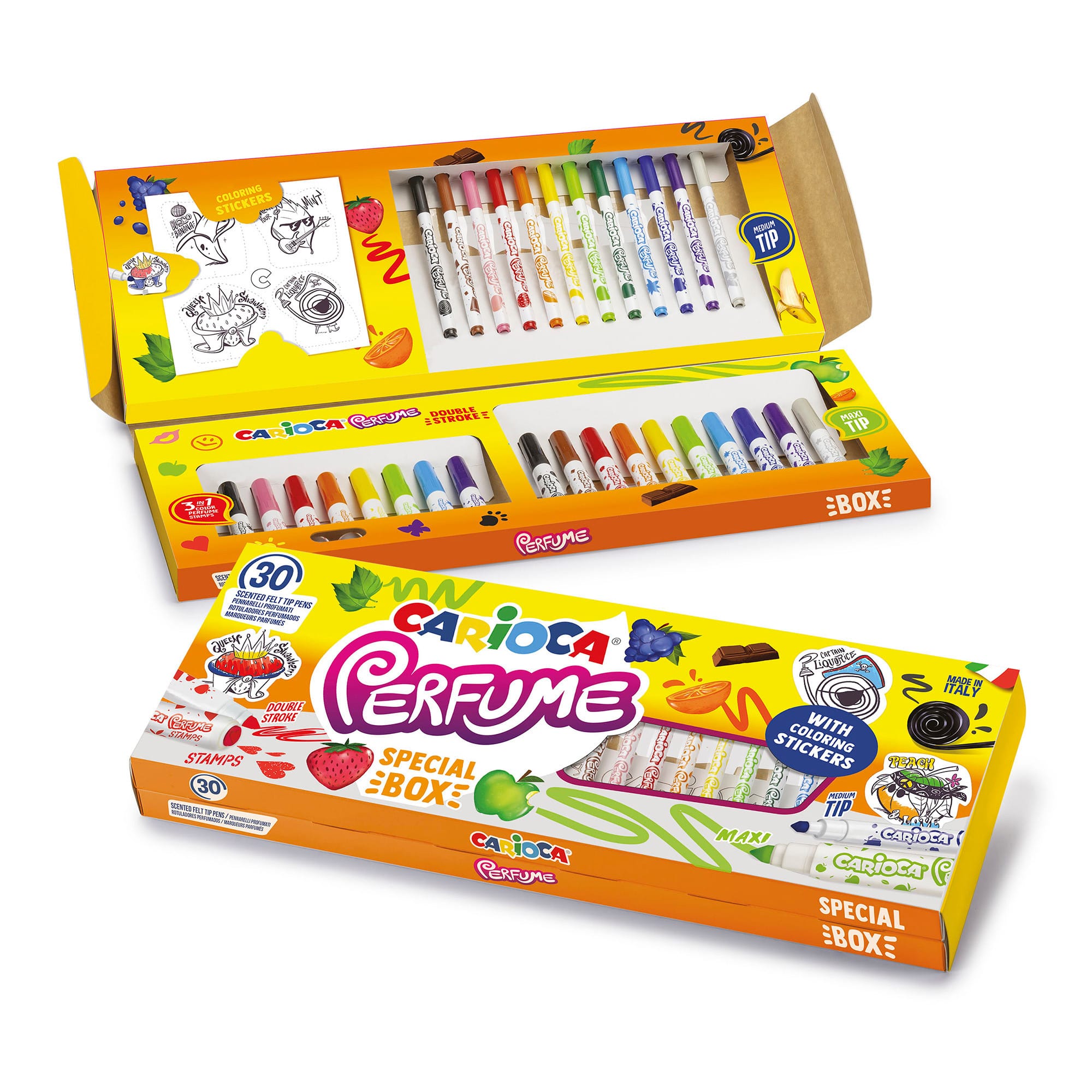 CARIOCA® Perfumed Washable Maxi & Felt Tip Pens Special Box Set