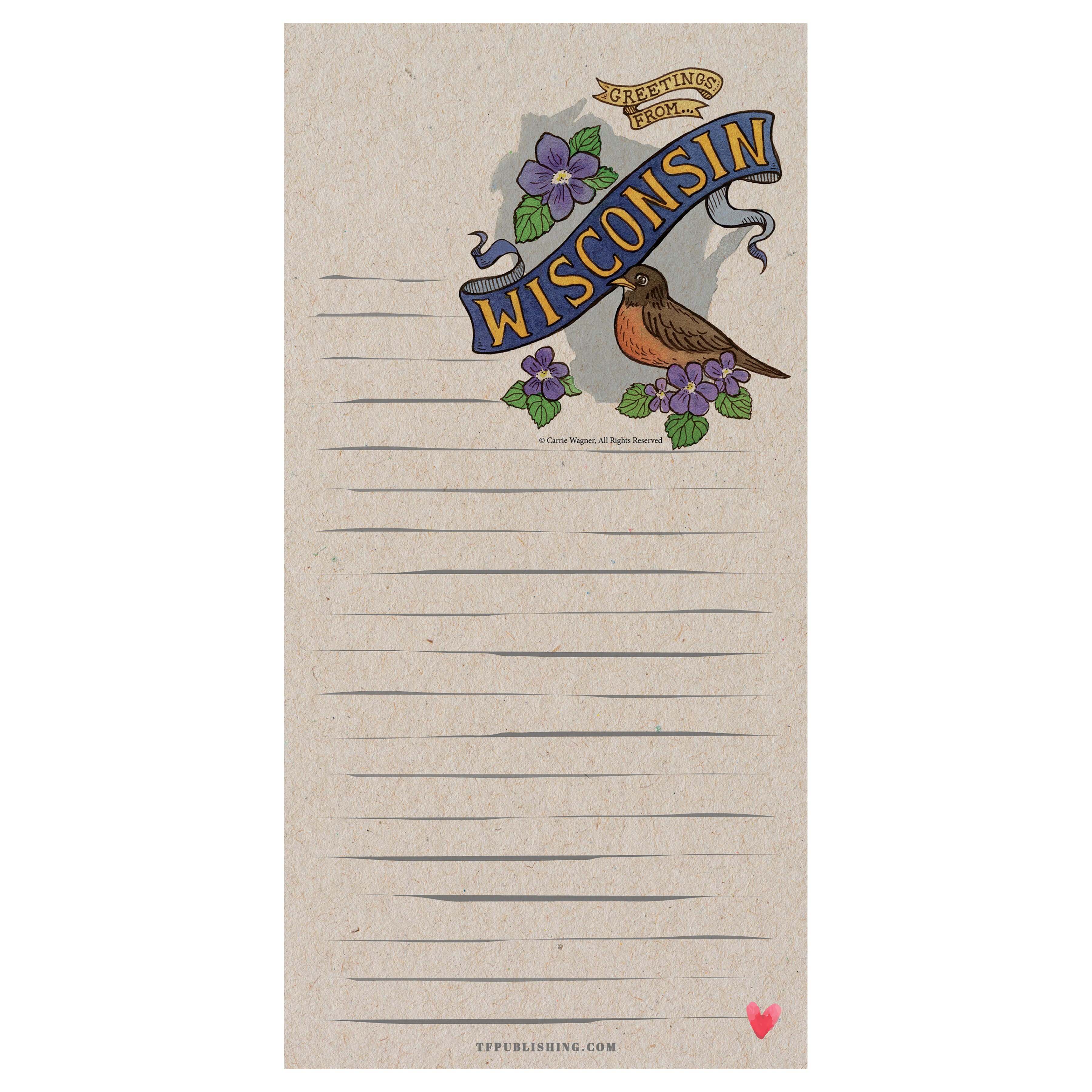 TF Publishing Wisconsin Magnet Pad