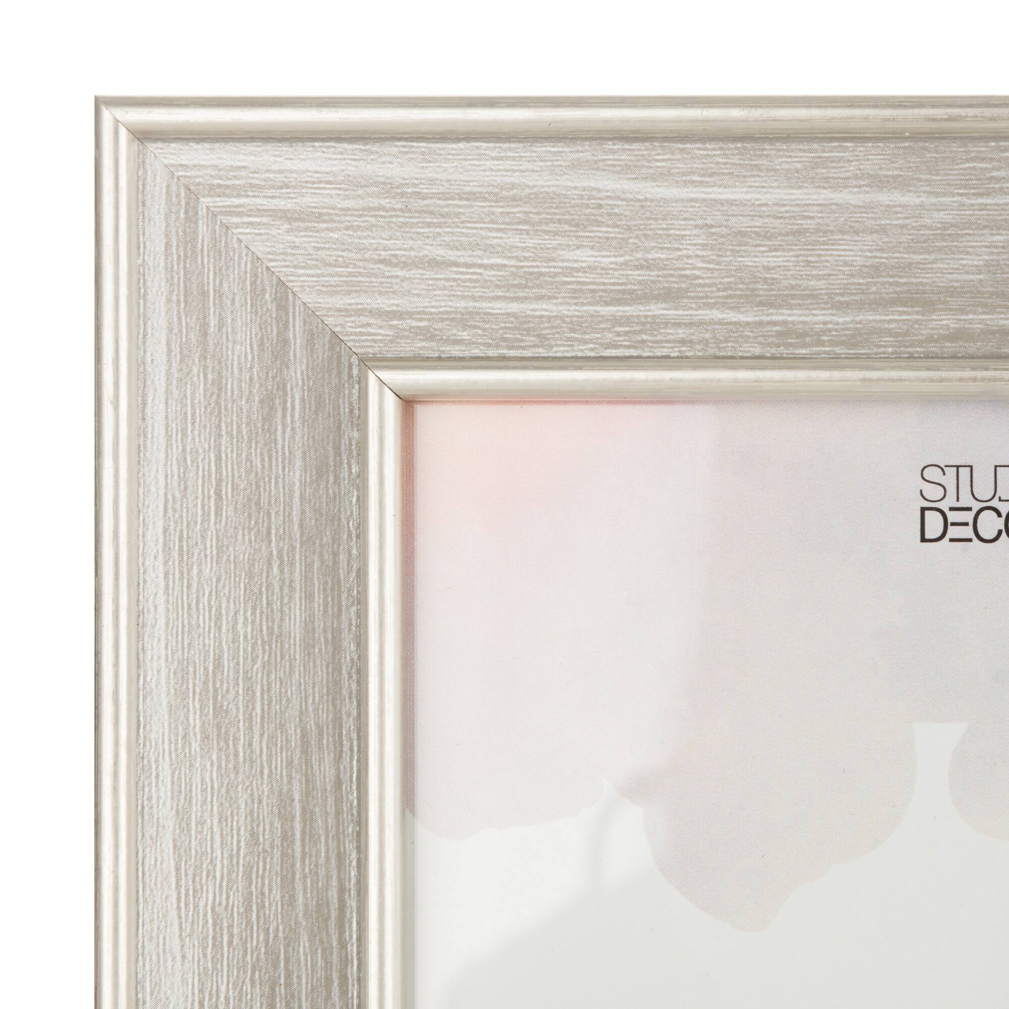 Simply Essentials™ 5" x 7" Gray with Silver Edge Frame by Studio Décor®