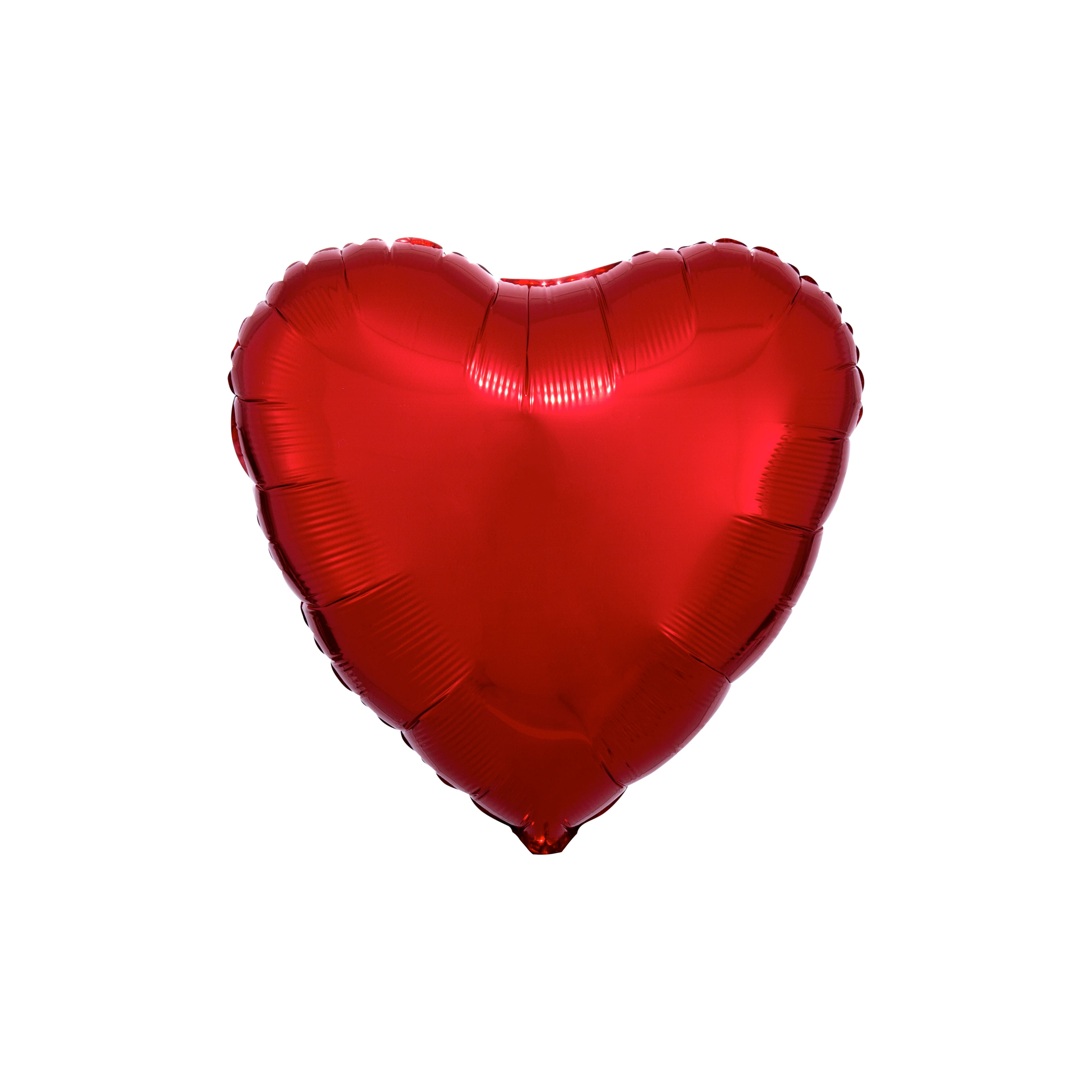 Ballon métallisé en forme de coeur de 43,2 cm
