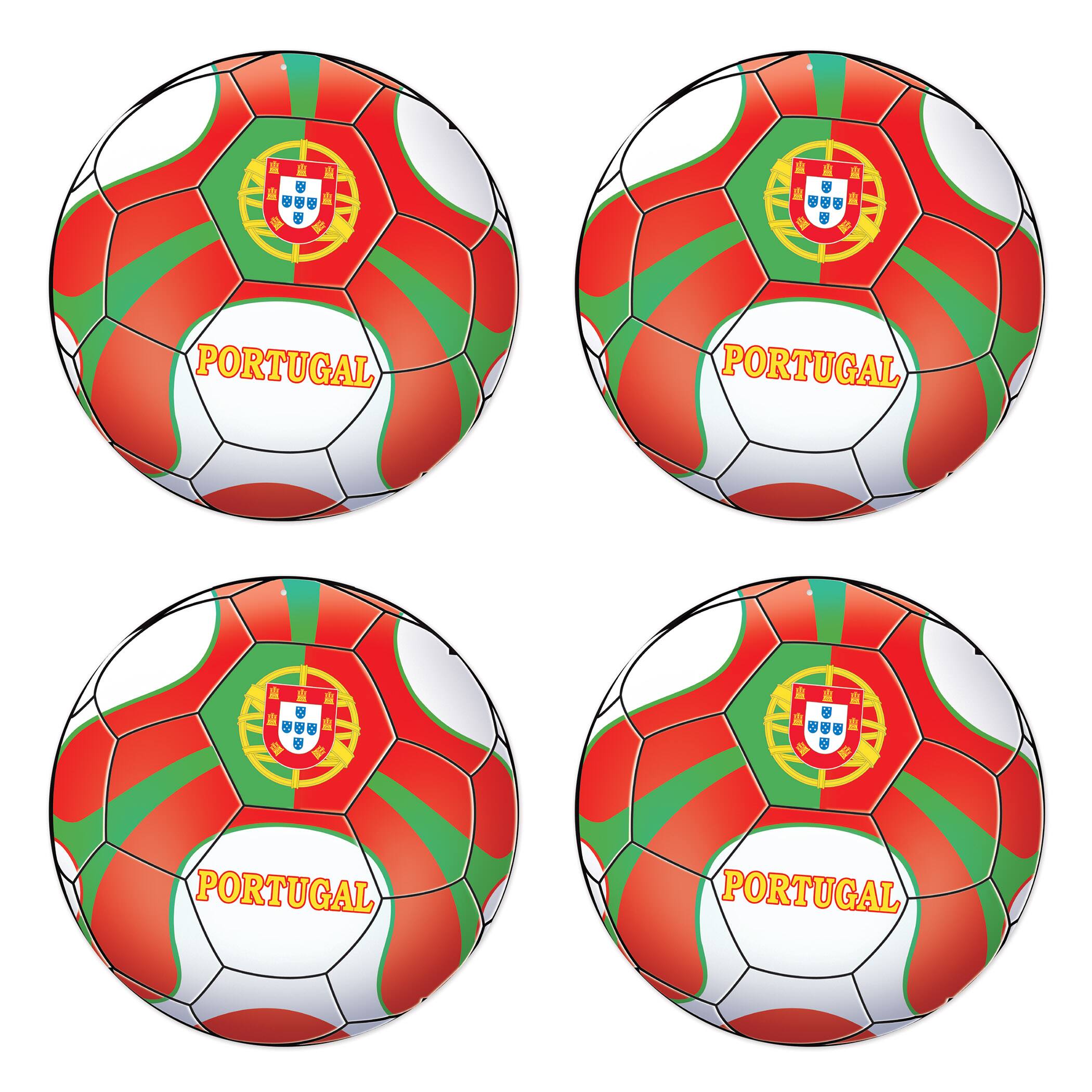 Beistle 10" Soccer Ball Cutouts, 4ct.