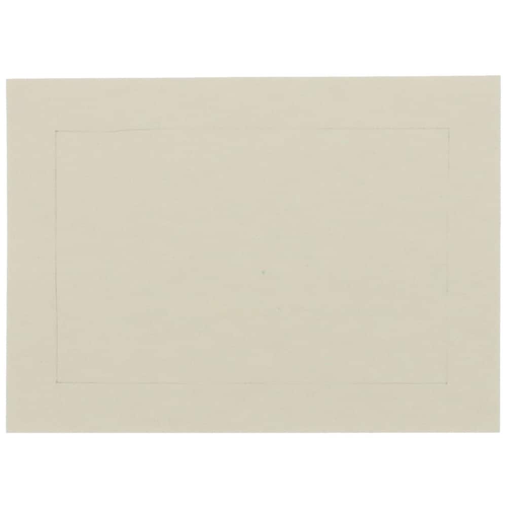 JAM Paper 3.5" x 4.875" Ivory Panel Blank Flat Note Cards