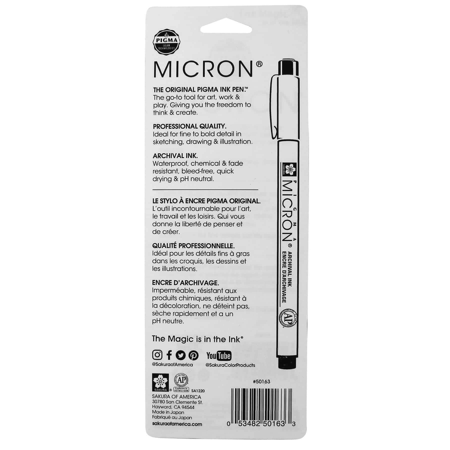 Pigma® Micron® Fine & Bold Line Ink Pen Set
