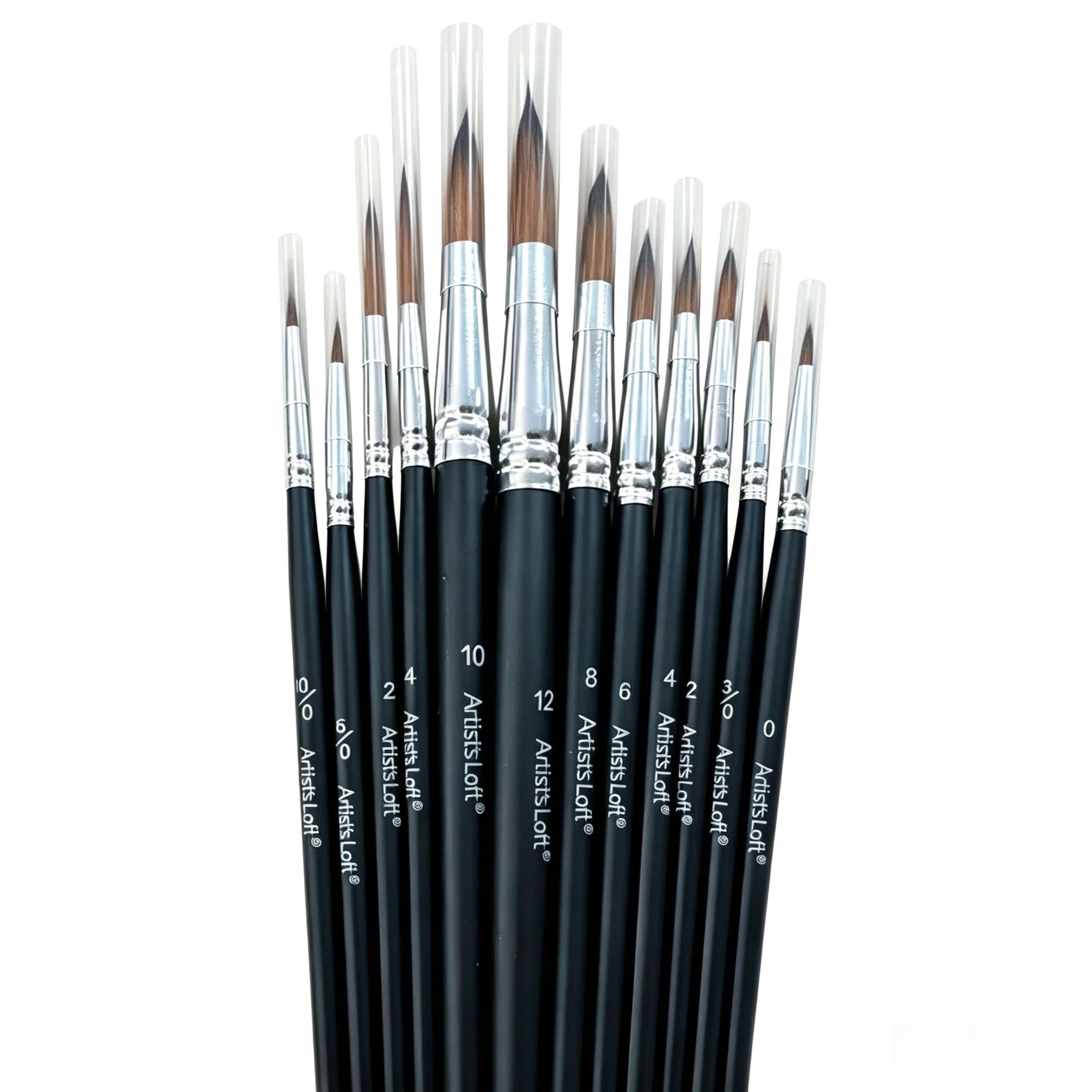 Michaels, 12 Piece Round & Liner Mixed Media Taklon Brush Set by Artist's Loft® – Category: Acrylic