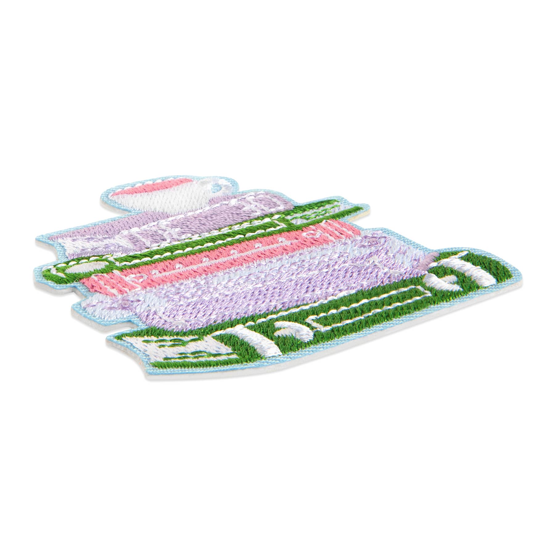 Books Embroidered Iron-On & Adhesive Patch by Make Market®
