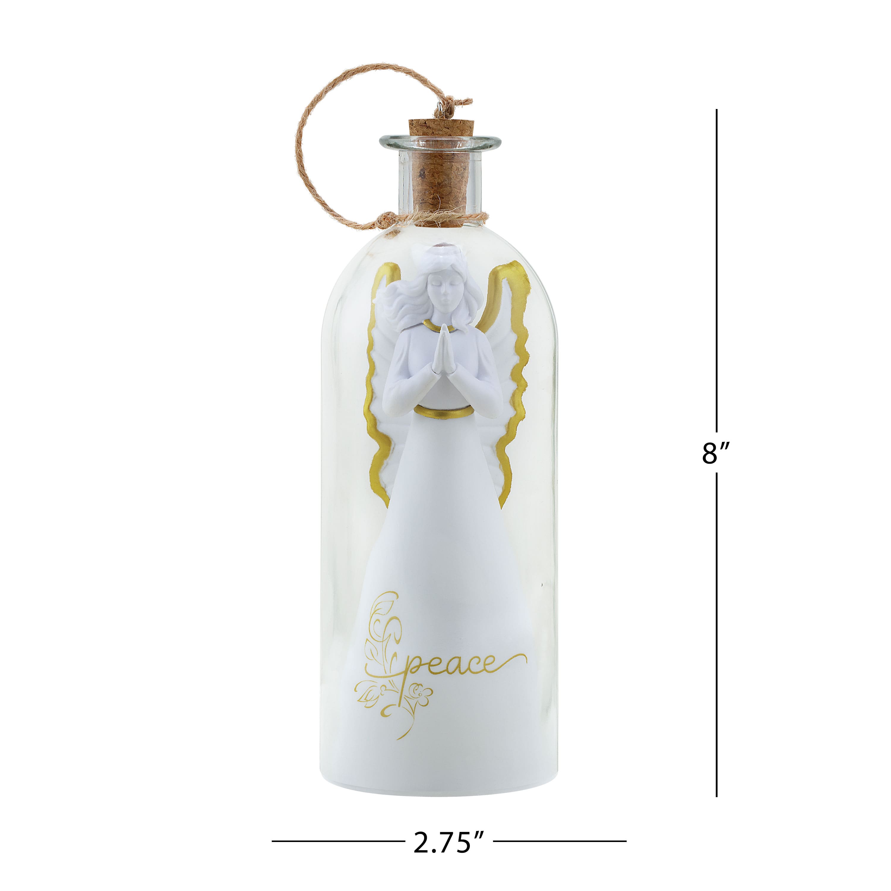 Mr. Christmas 8" Message in a Bottle Angel Ornament