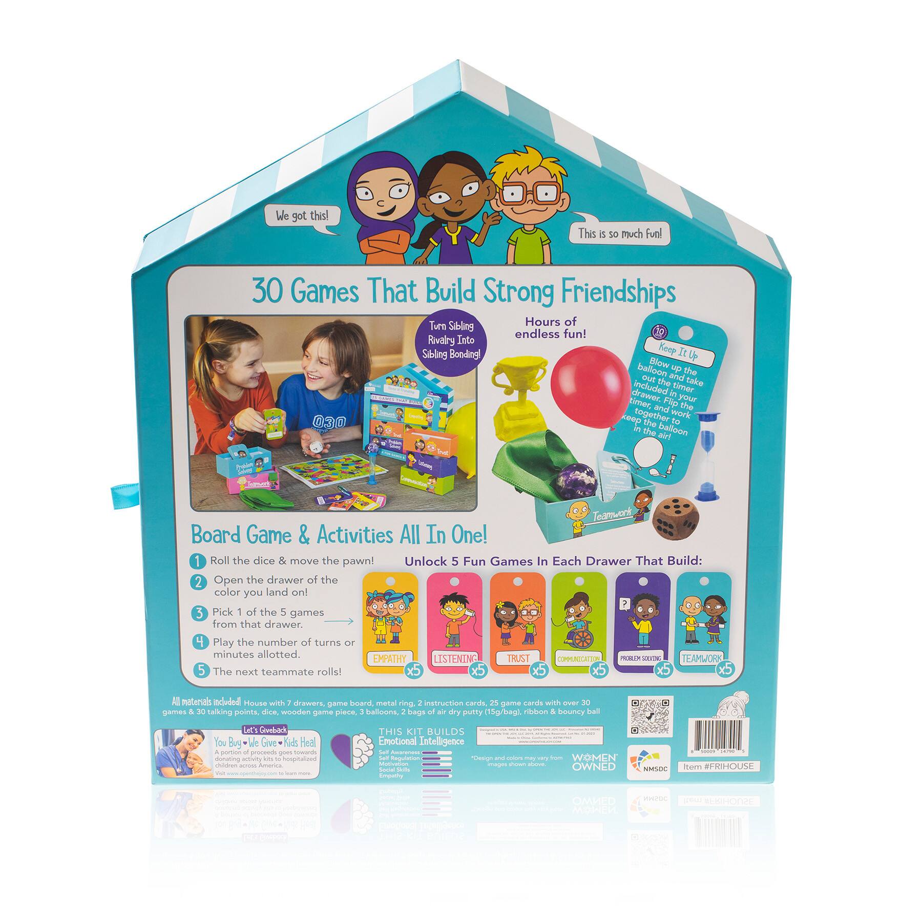 Open the Joy House of Friendship Playhouse Kit