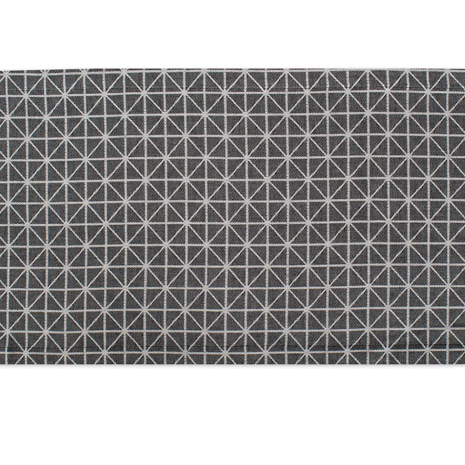 Black and White Triangle Table Runner 14" x 72"