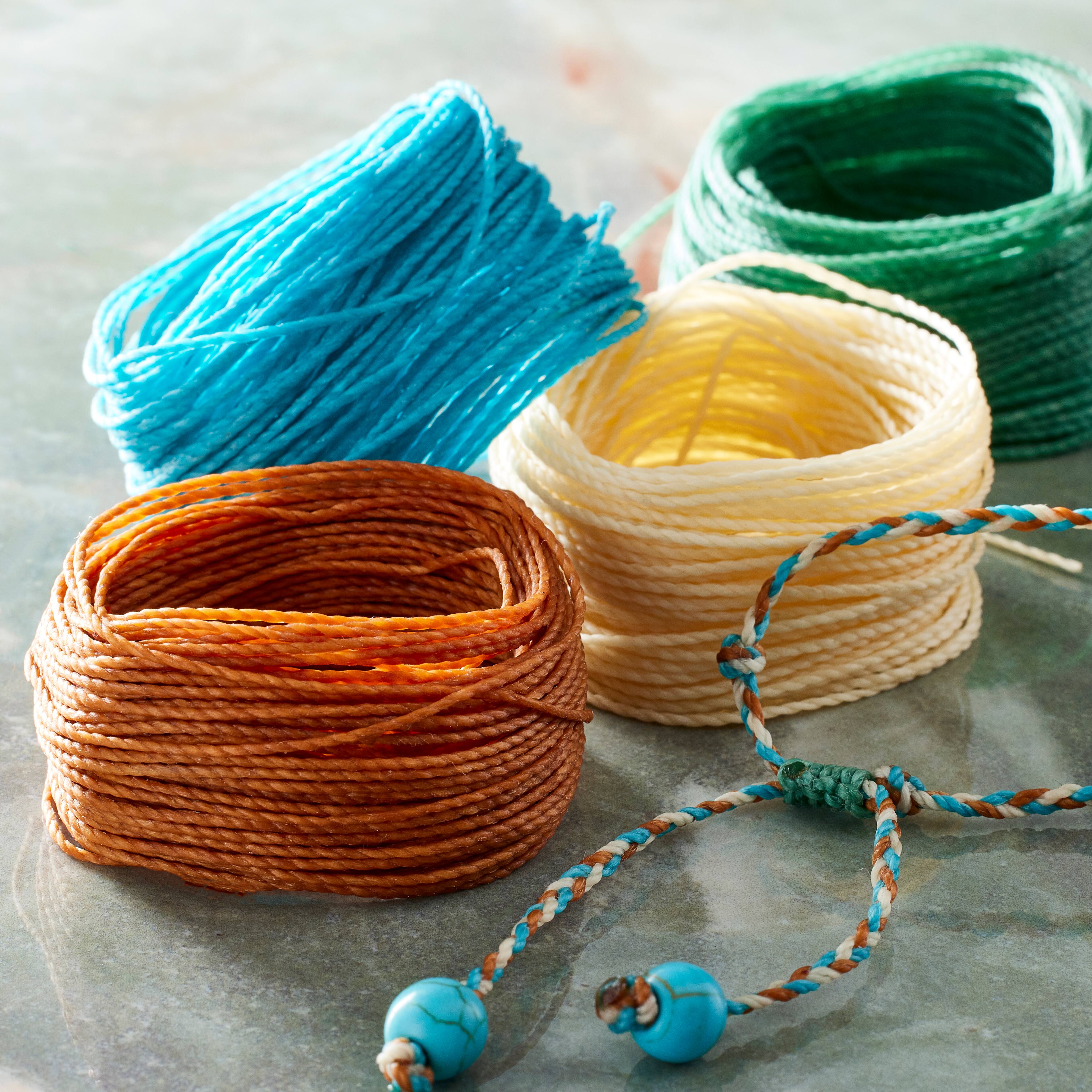 6 Packs: 4 ct. (24 total) Beadsmith® Knot-it!™ Beach Waxed Brazilian Cord