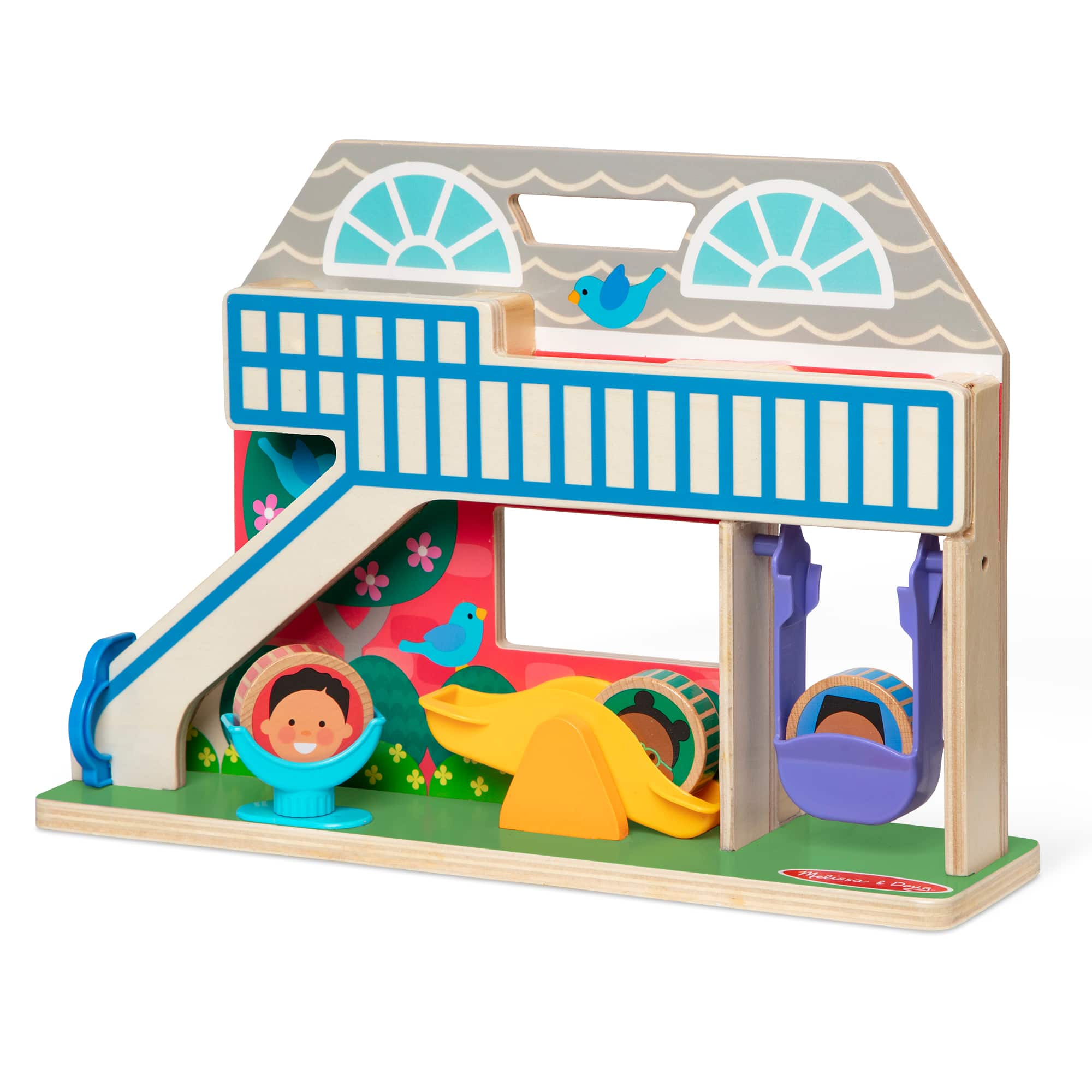 Melissa & Doug® GO TOTs™ Wooden Schoolyard Tumble Play Set
