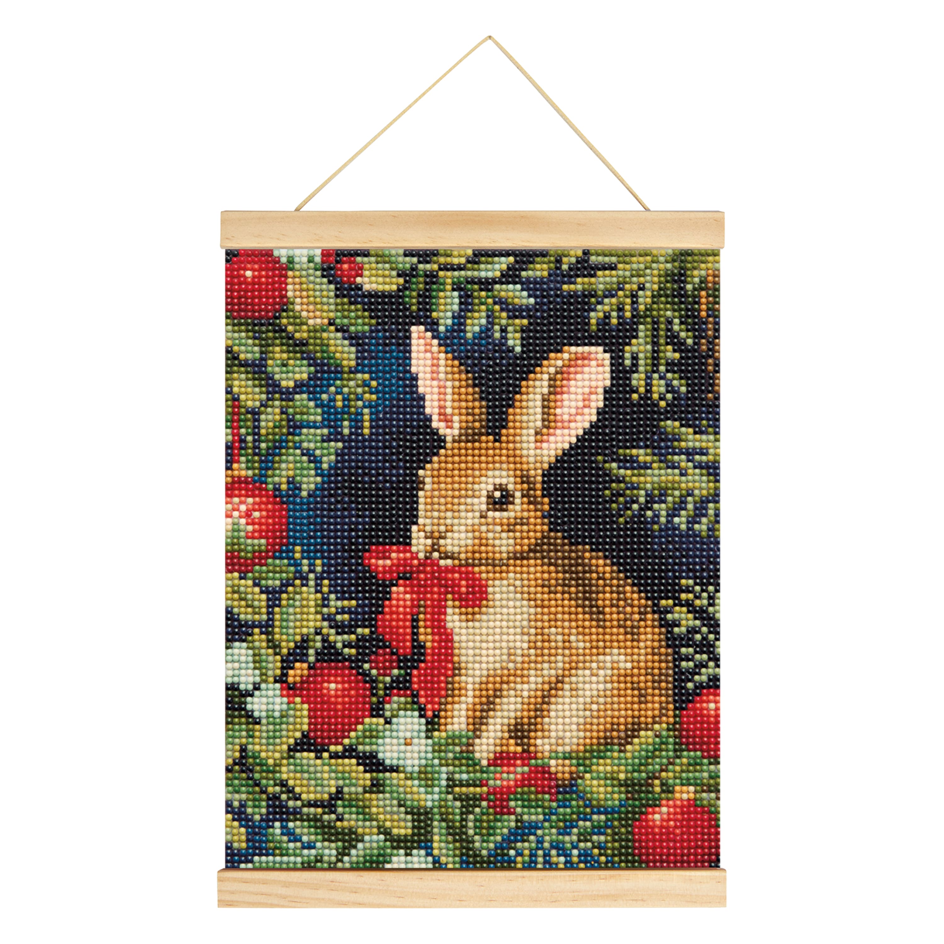 8" x 10" Rabbit Diamond Art Kit with Magnetic Wood Frame by Make Market®
