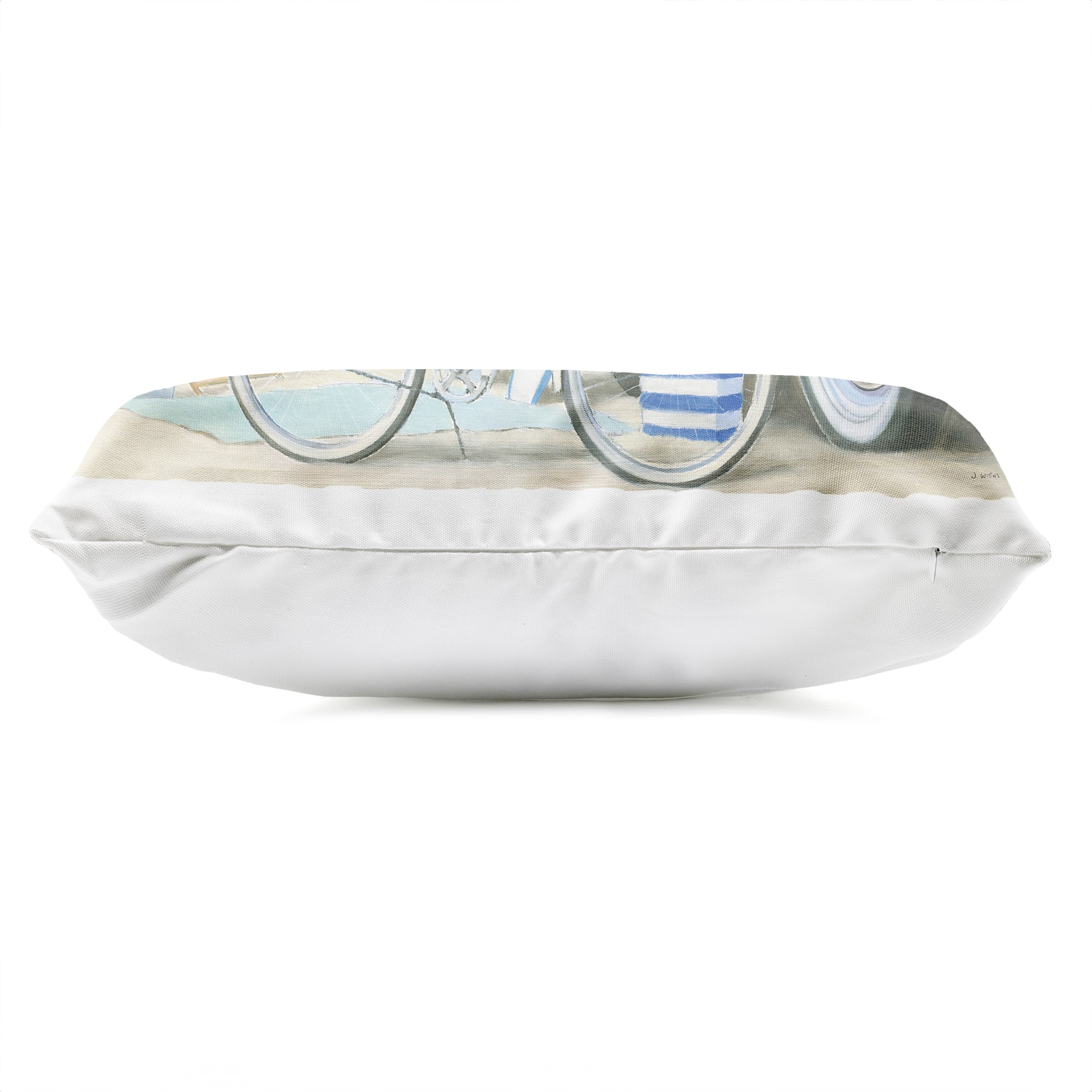 Stupell Industries 14" x 20" Bike & Van on Shore Outdoor Print Throw Pillow