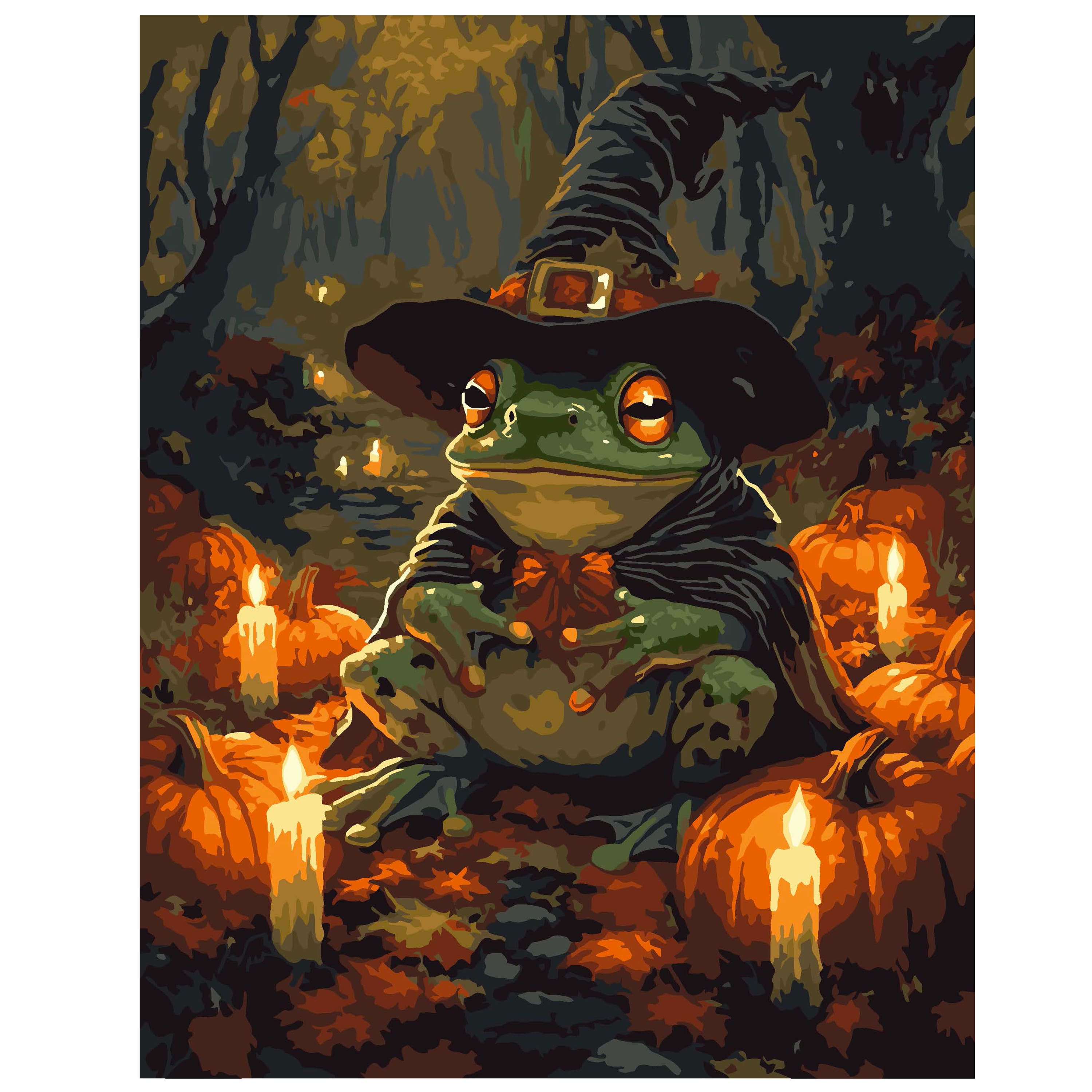 11" x 14" Halloween Frog Paint-by-Number Kit by Artist's Loft®
