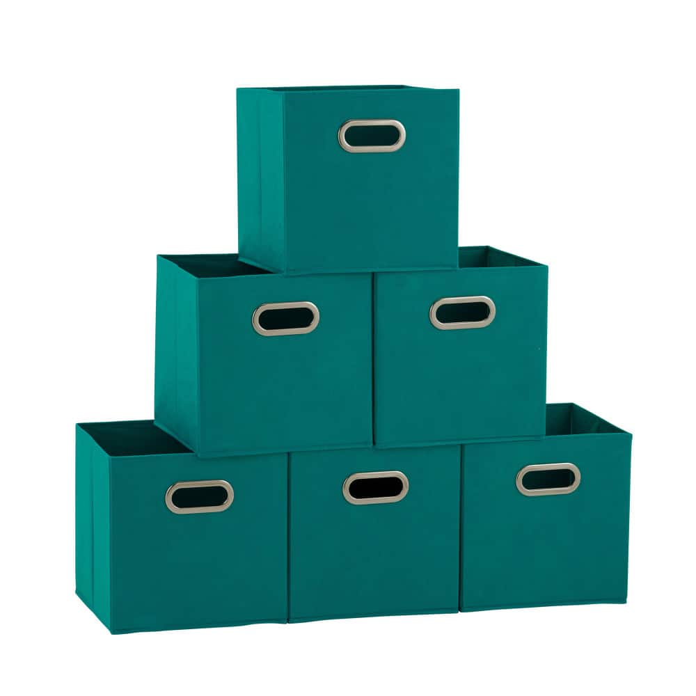 6 Pack Household Essentials 11" Fabric Storage Bins