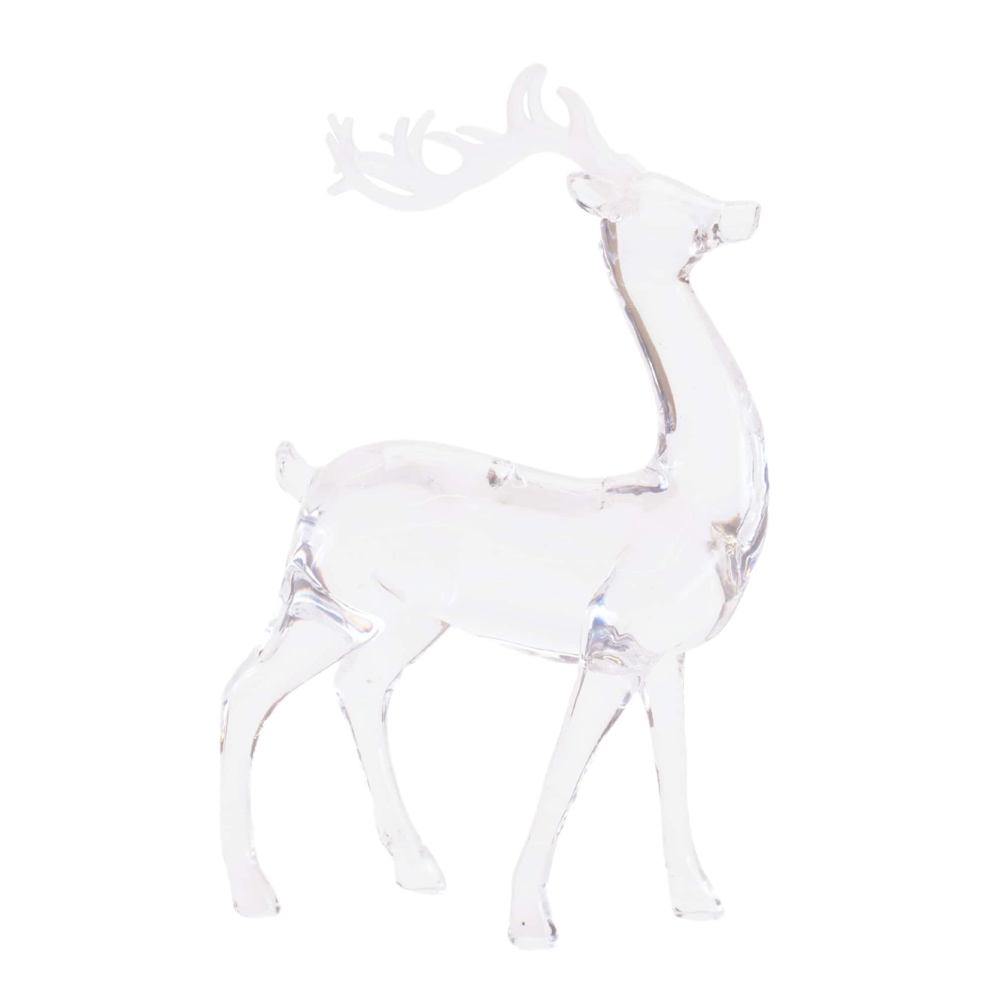 Melrose Clear Acrylic Deer Figurine Set