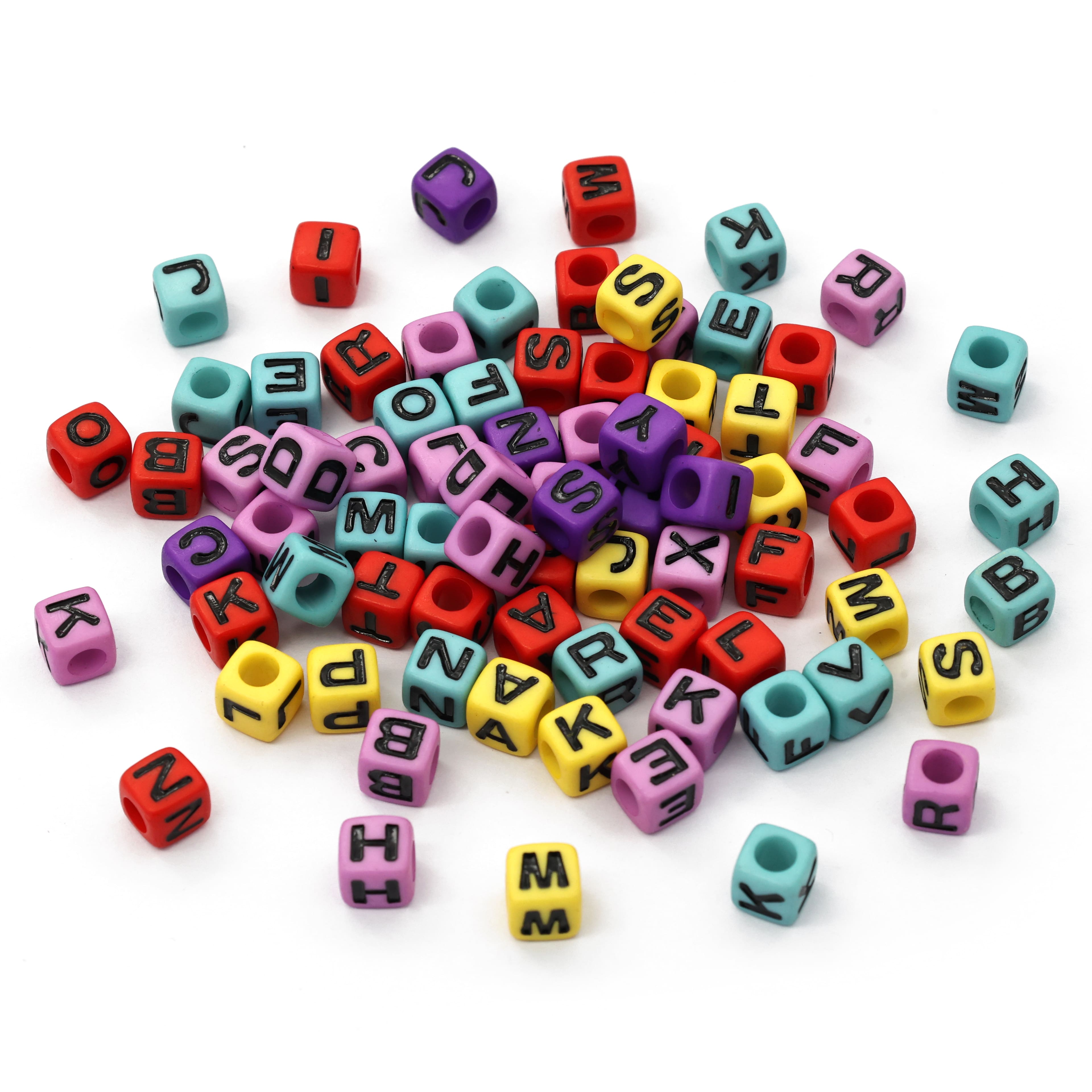 Bright Acrylic Cube Alphabet Beads, 340ct. by Creatology™